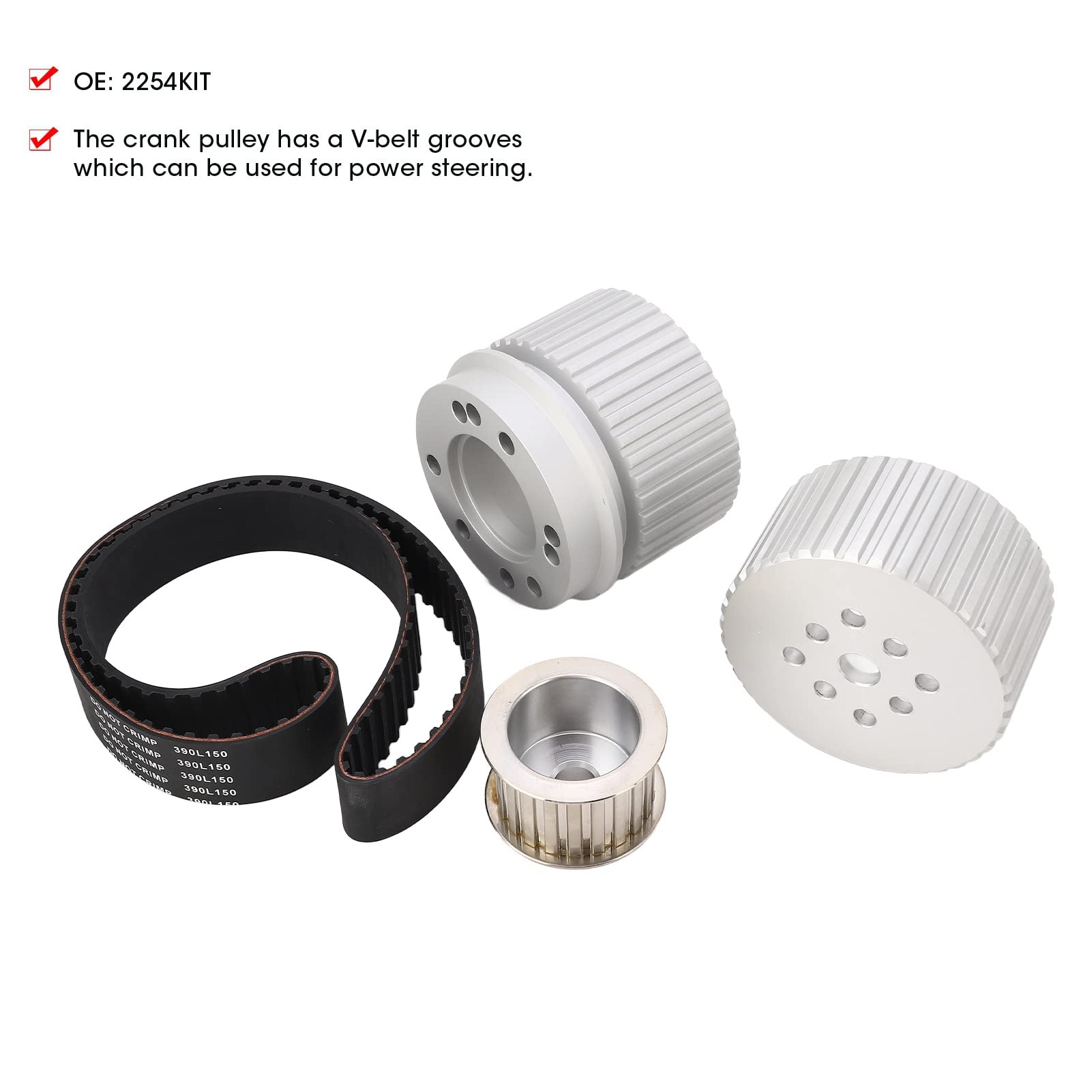 Amazon.co.jp: Brilluxa ウォーターポンププーリー クランクシャフト