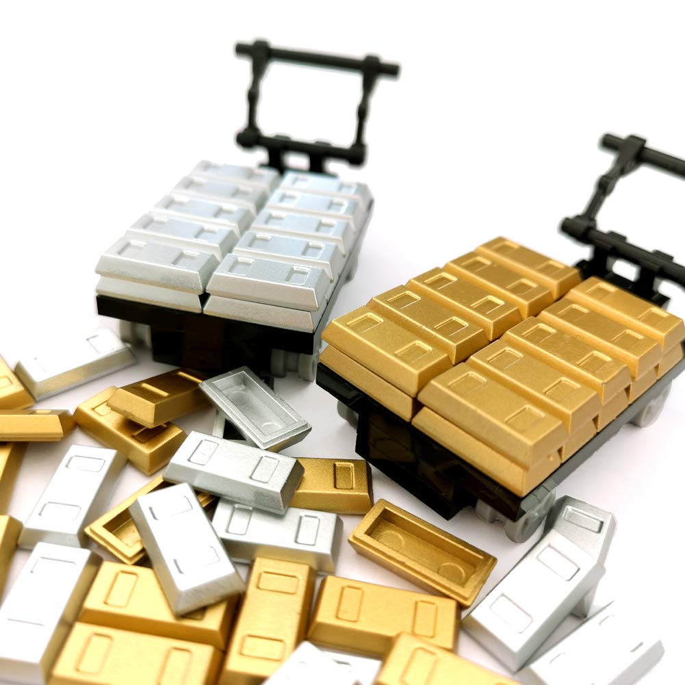 Amazon.com: sprite world Plating Gold Bars Sliver Bars Brick