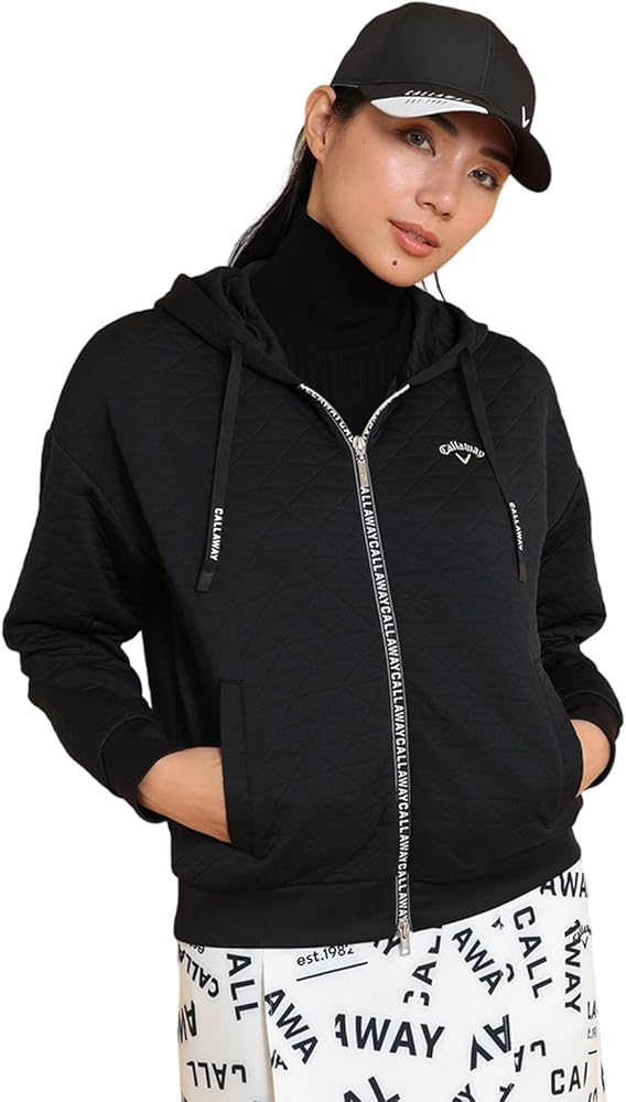 キャロウェイC22117200レディースパーカーブラックMサイズ
