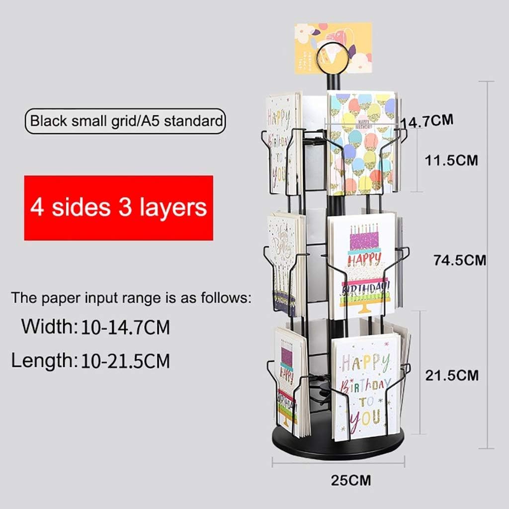Amazon | 卓上回転はがき展示棚カード祝儀カードA5チラシ帳台棚棚 CD