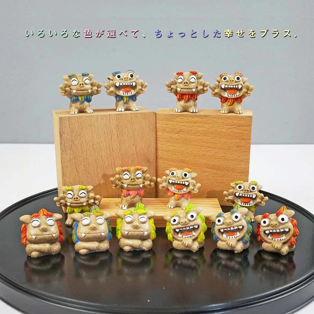 Amazon.co.jp: 沖縄シーサーセット お土産 シーサー 置物 獅子2個