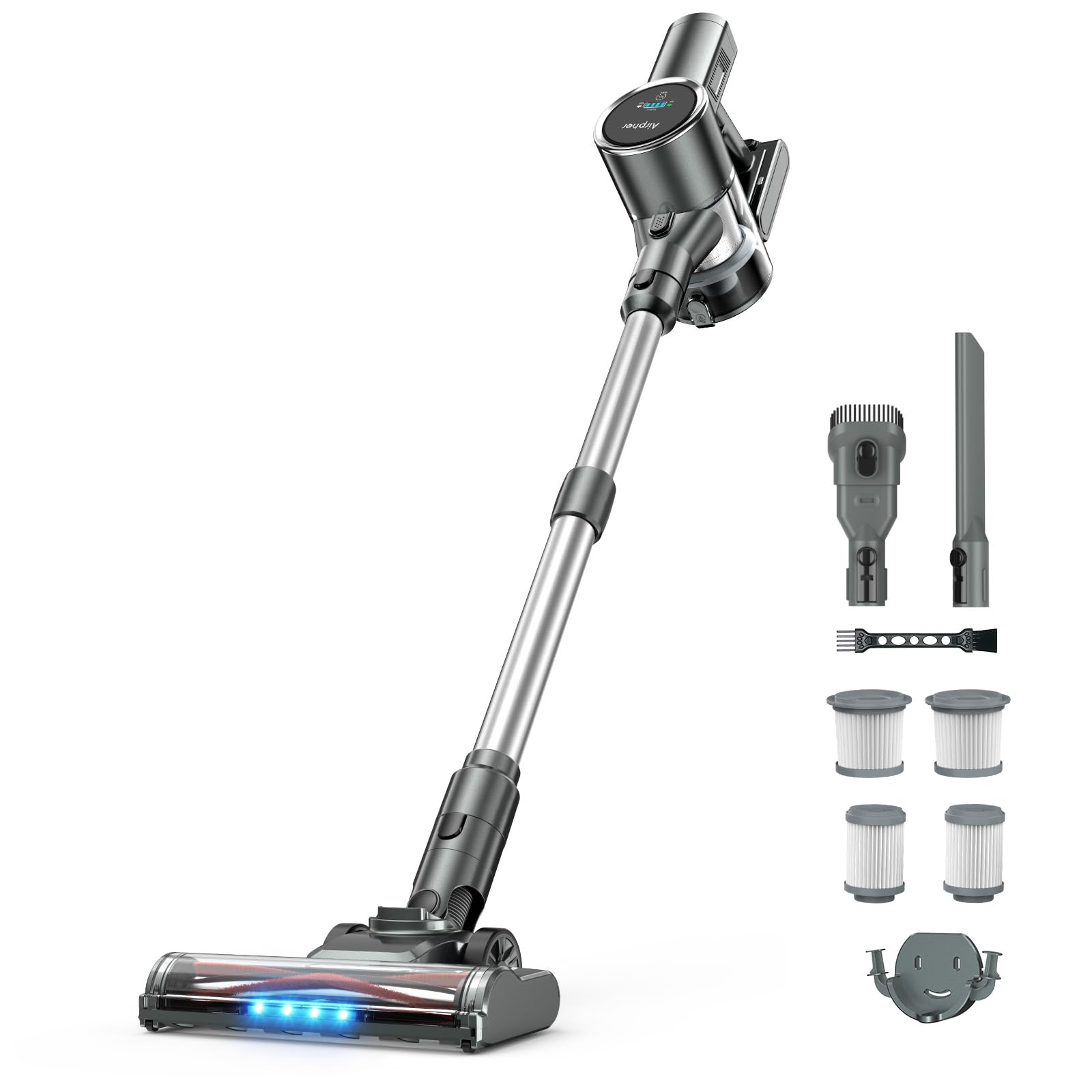 Amazon | 掃除機 コードレス 【48000pa強力吸引・自立式・60分連続稼働