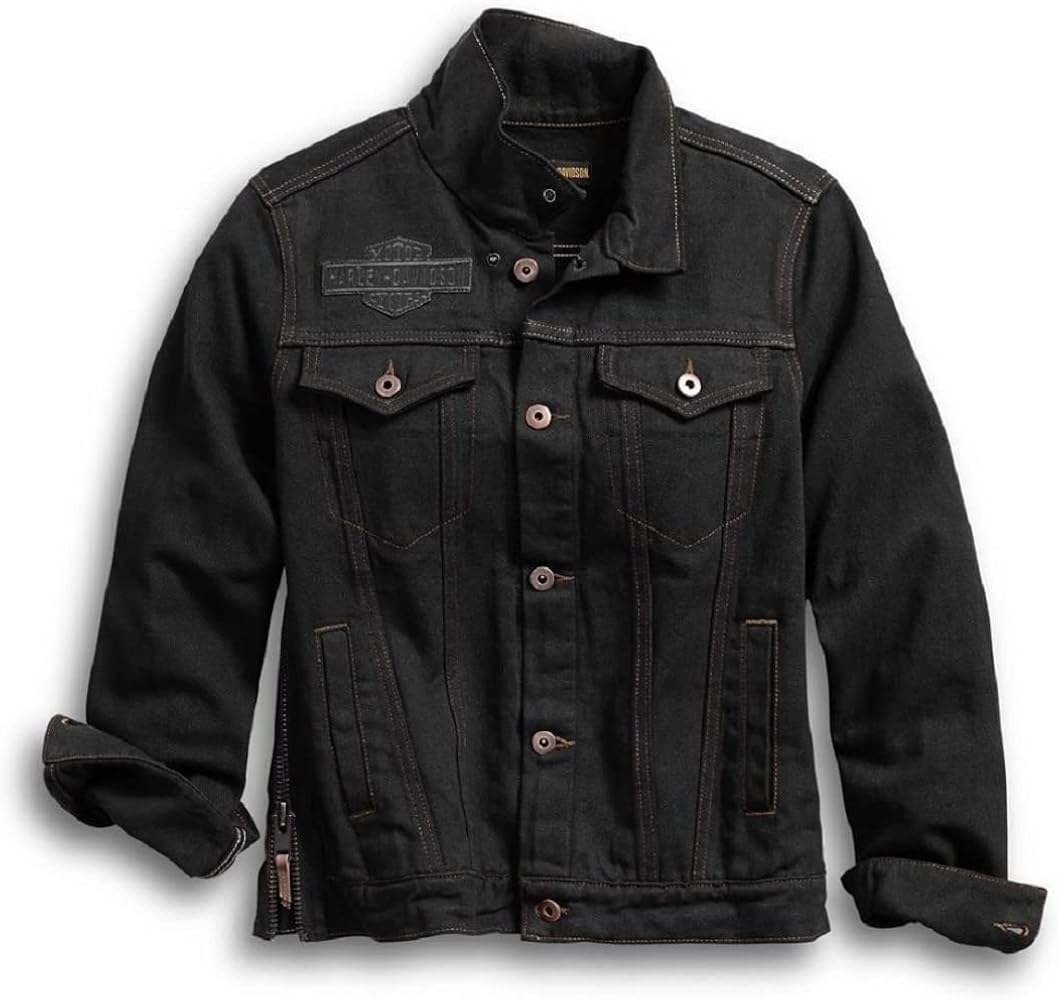 Amazon.com: Harley-Davidson® Women's Winged Appliqué Denim Jacket
