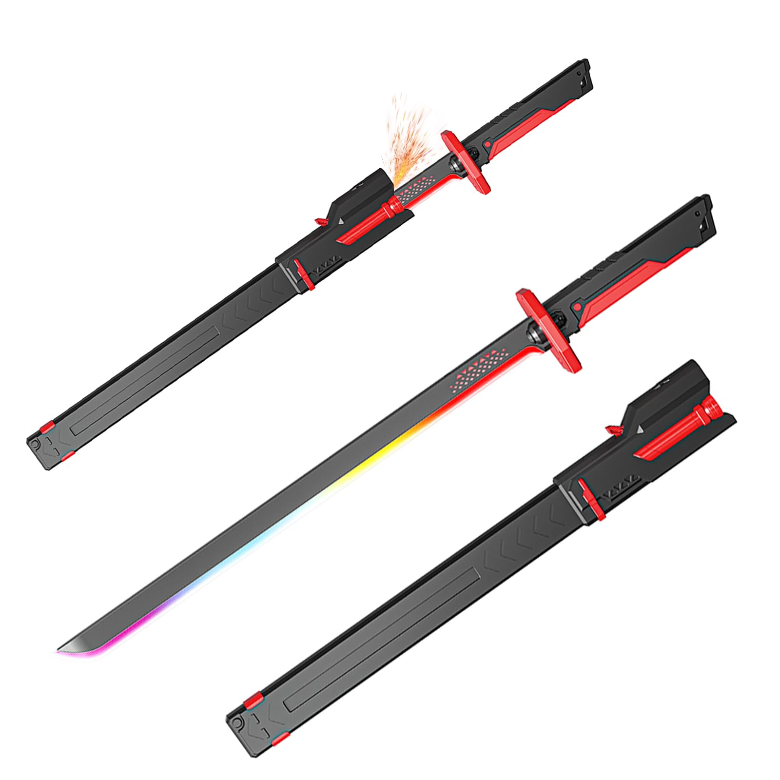 Amazon.co.jp: Zoriva ライトセーバー サイバーパンク 刀 光る刀 剣