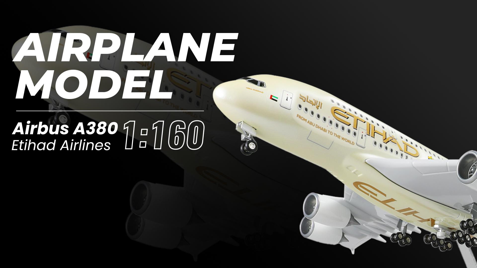 Amazon.co.jp: QIYUMOKE A380 1/160 大型飛行機モデル (全長18インチ