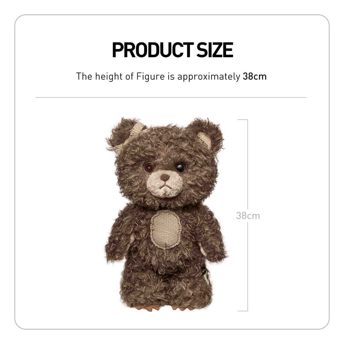 Amazon.com: POP MART Hirono Bear Vinyl Plush Doll, 14.96 inches