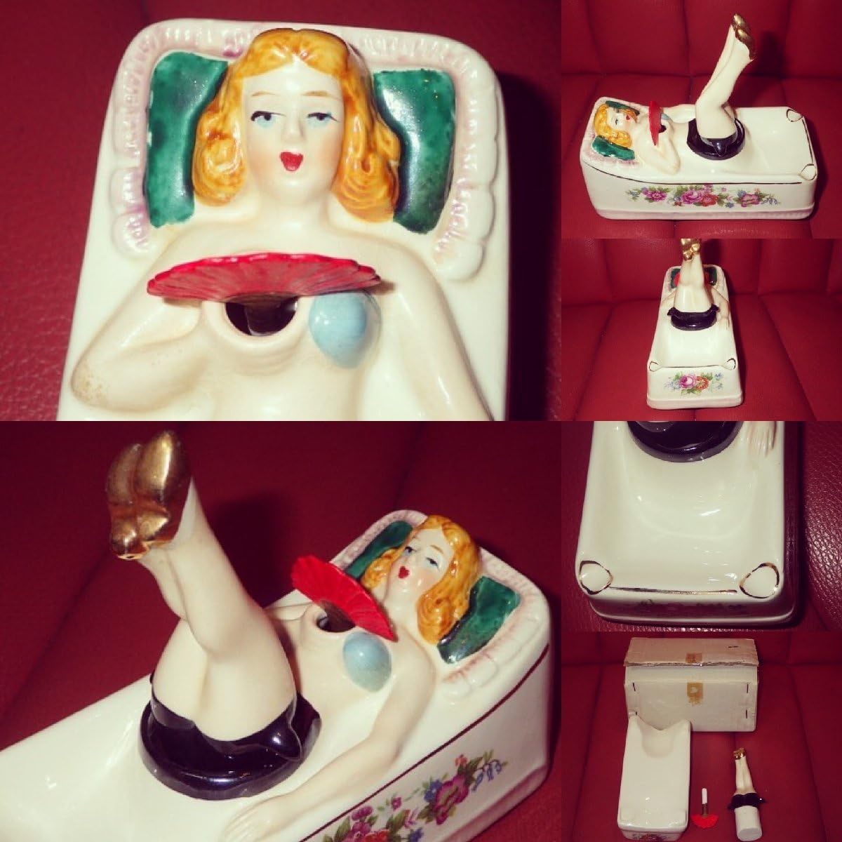 Amazon.co.jp: 50'Sピンナップガールアシュレイ灰皿ギミックビンテージ