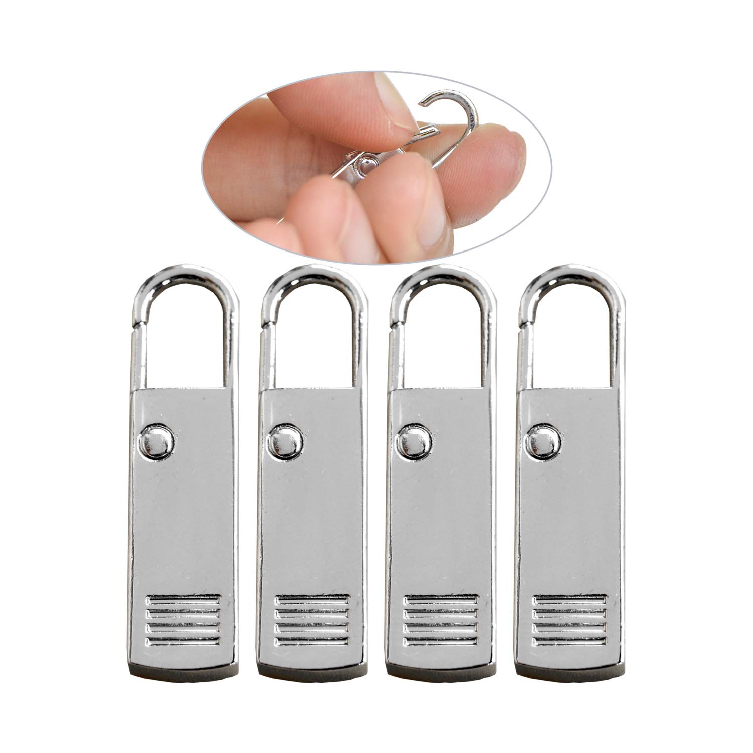 Amazon.com: Zipper Pull Tab Replacement Metal Zipper Extension