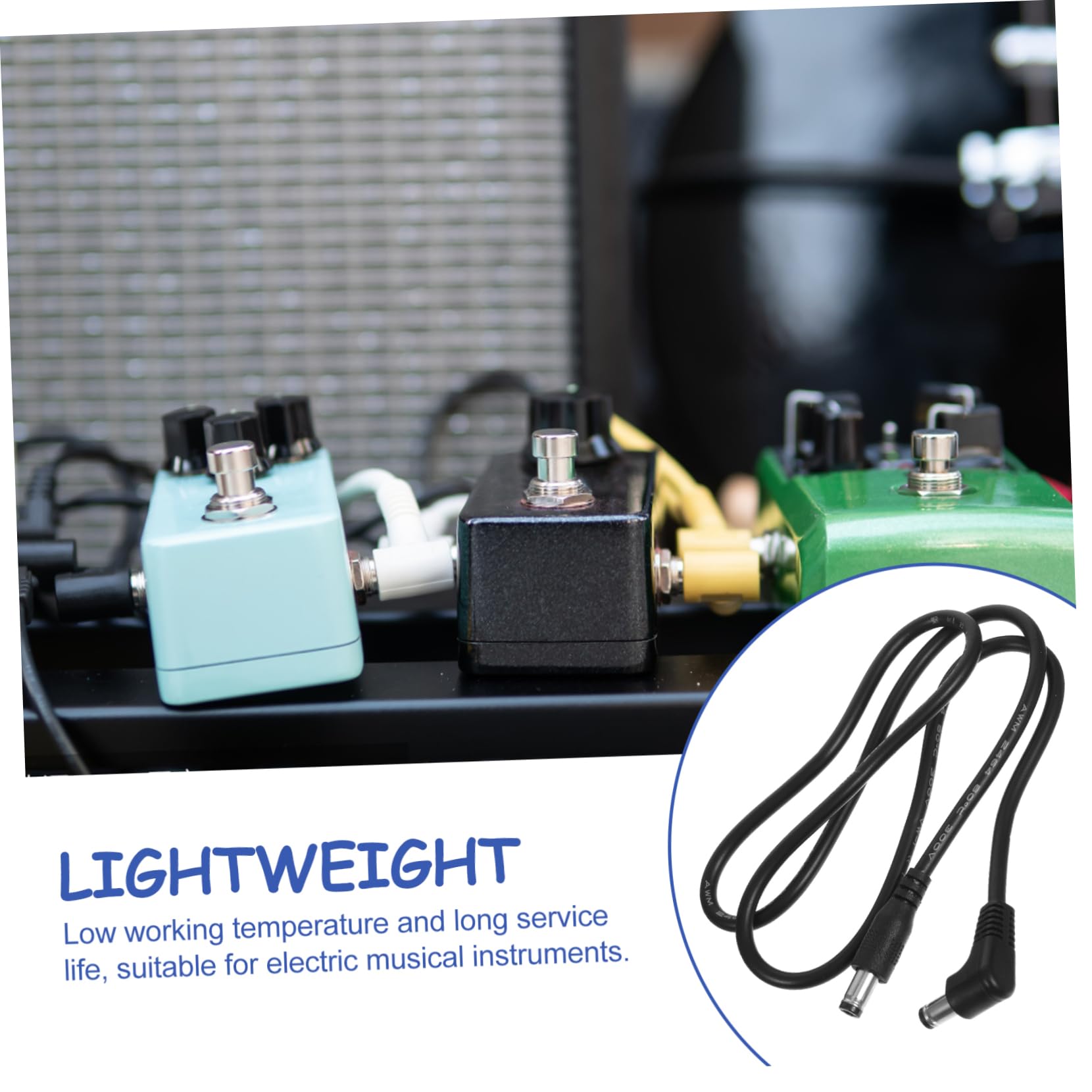 Amazon | LIFKOME エフェクターDC電源ケーブル 2個セット 65cm