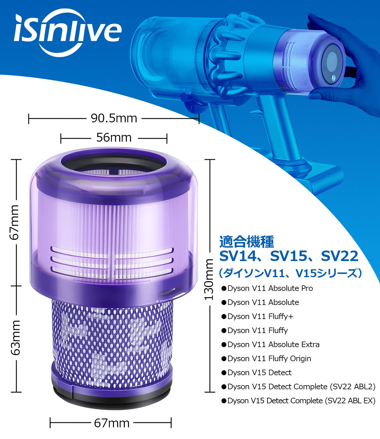 Amazon.co.jp: ダイソン 掃除機 V11 SV14 SV15 SV22 V15 シリーズ 用