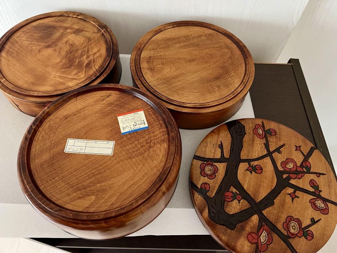 Amazon.co.jp: 木曽漆器 伝統工芸品 重箱 三段重ね 木製 漆塗り