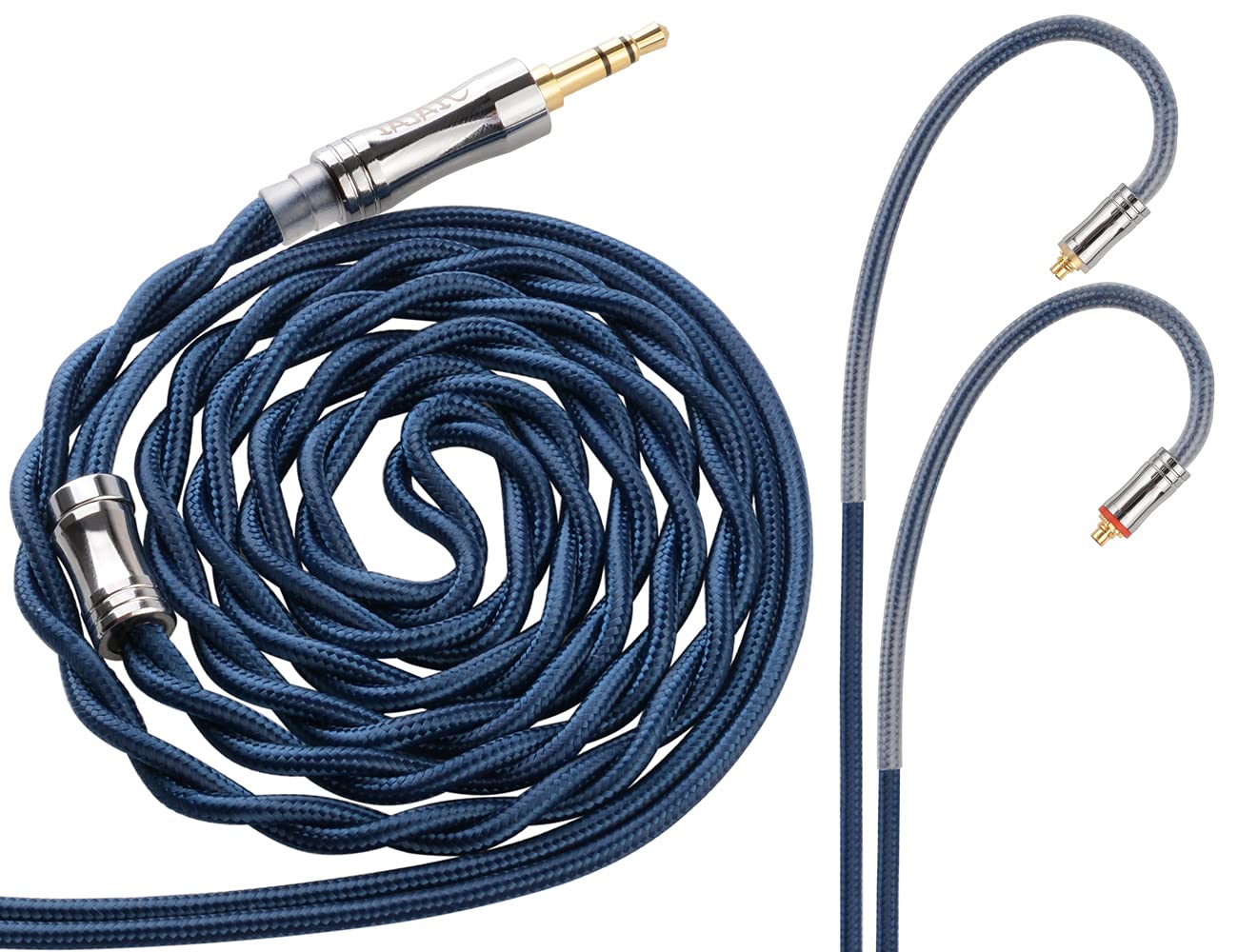 Amazon | JLY2 銀メッキ単結晶銅 リケーブル 3.5mm MMCX 2芯 イヤホン