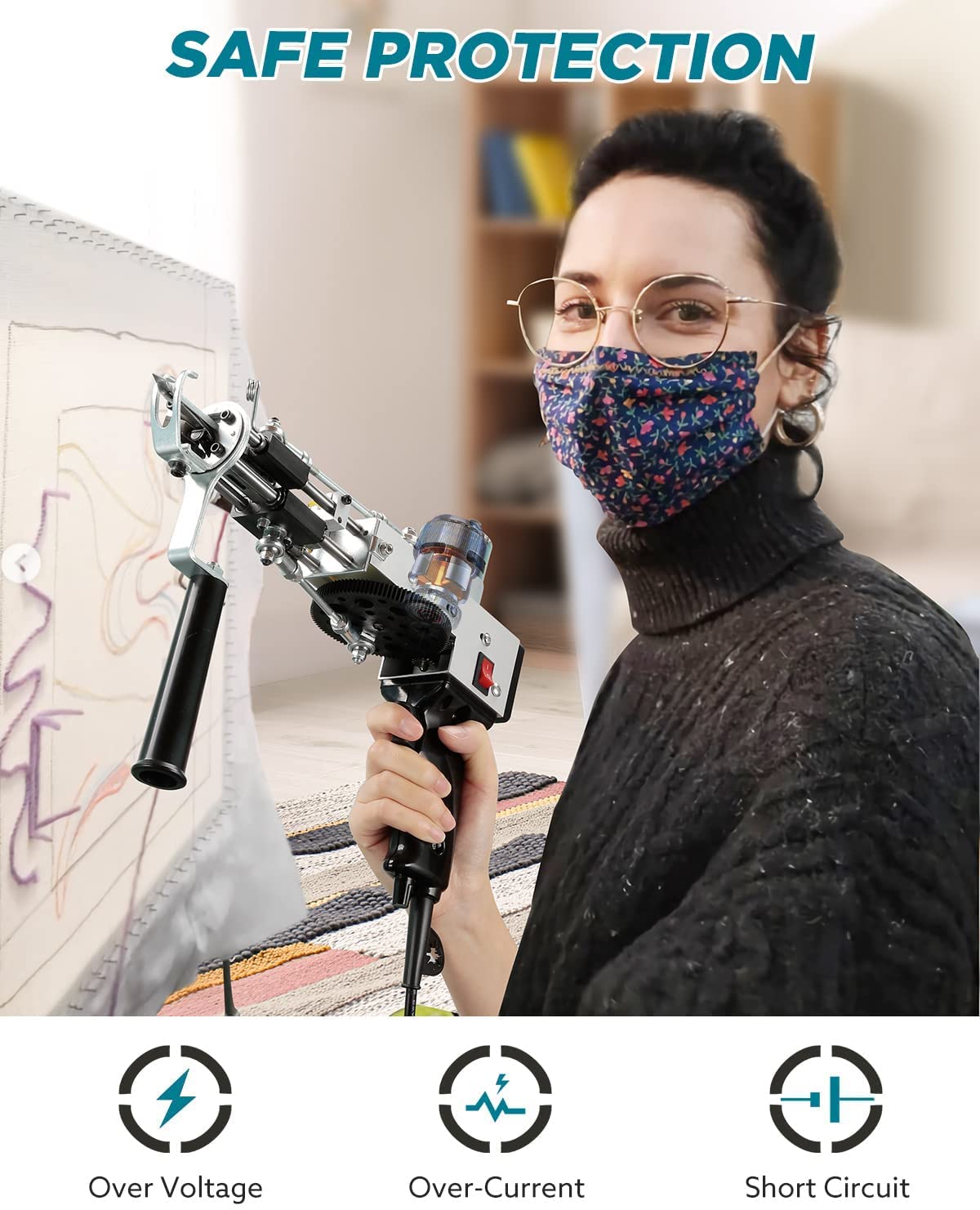 Amazon.co.jp: タフティングガン カーペット織機 Tufting Gun 【2024
