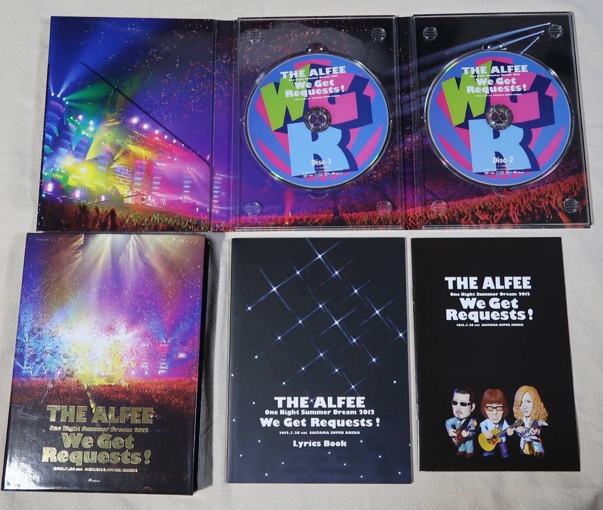 Amazon.co.jp: THE ALFEE「We Get Request」DVD2枚組 歌詞本付き 貴重