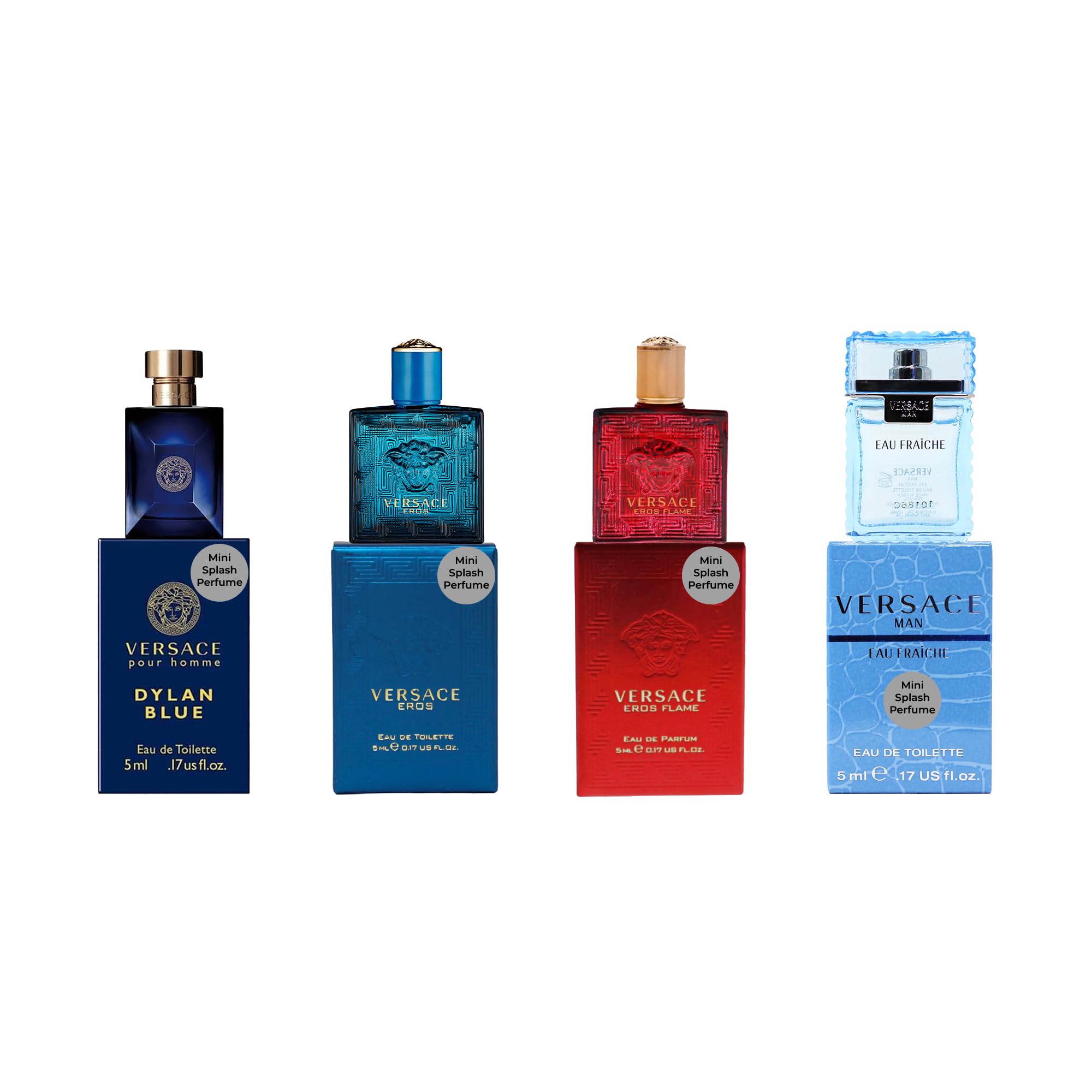 Amazon.com : Versace 4 Piece Mini Gift Set for Men : Beauty