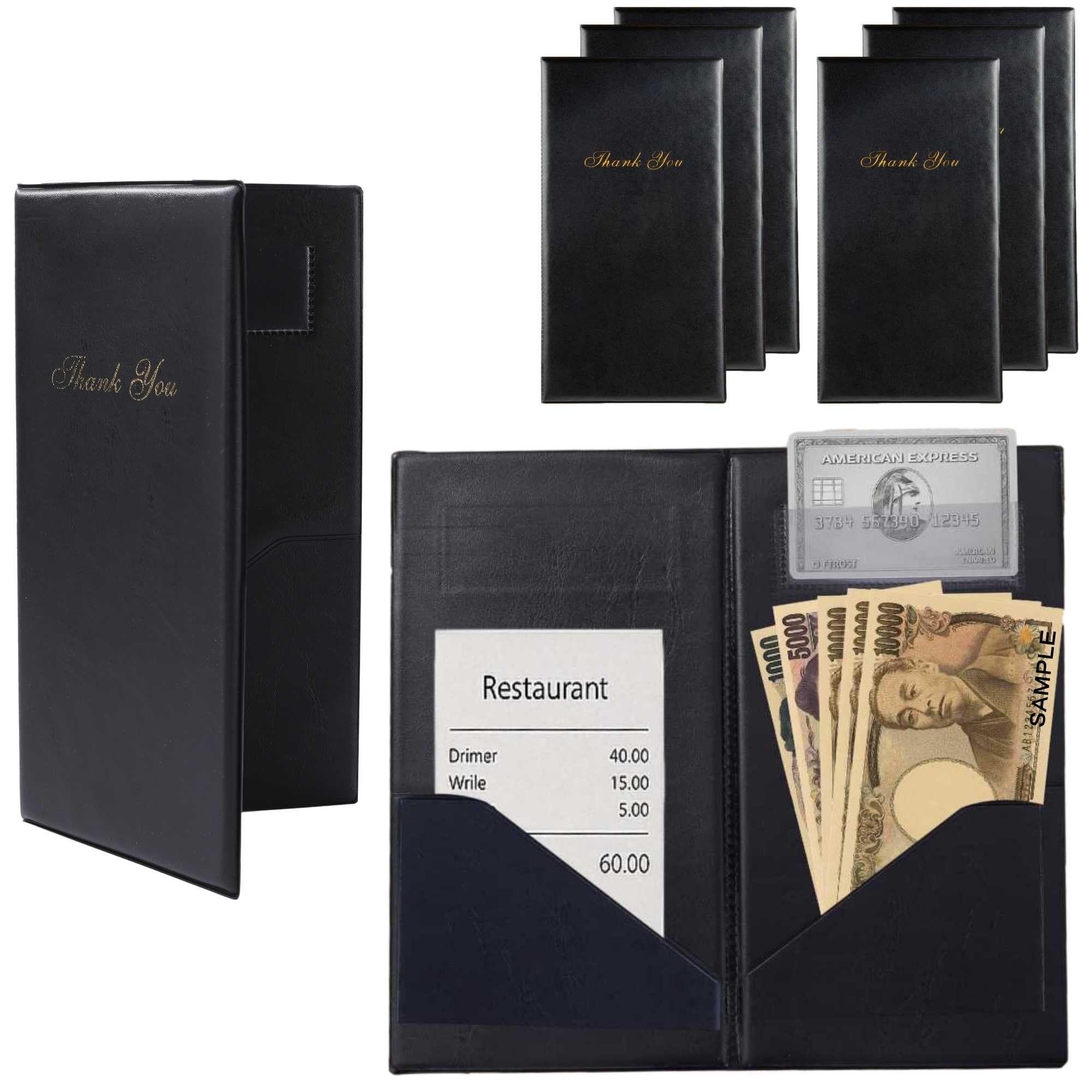 Amazon.co.jp: Anopono 二つ折り伝票クリップ 伝票ホルダー 伝票