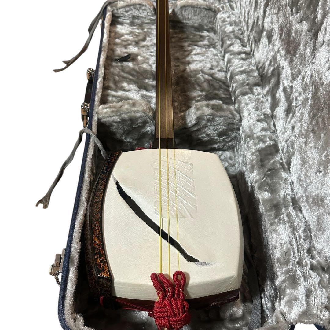 津軽三味線 太棹 ハードケース 付き 美品津軽三味線 太棹 リュック型