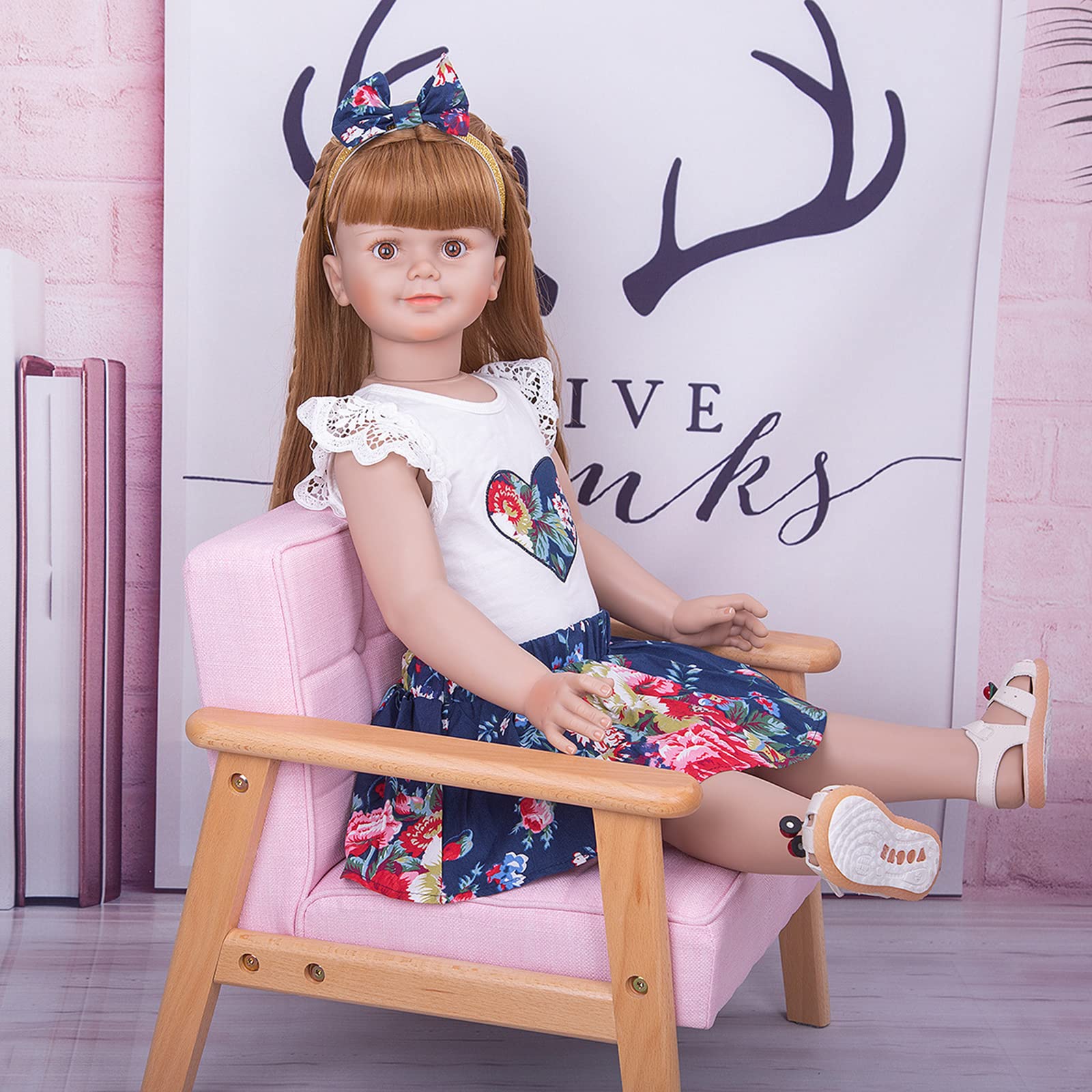 Amazon.co.jp: 80CM巨大なリボーンドール39インチの女の子の子供たちの