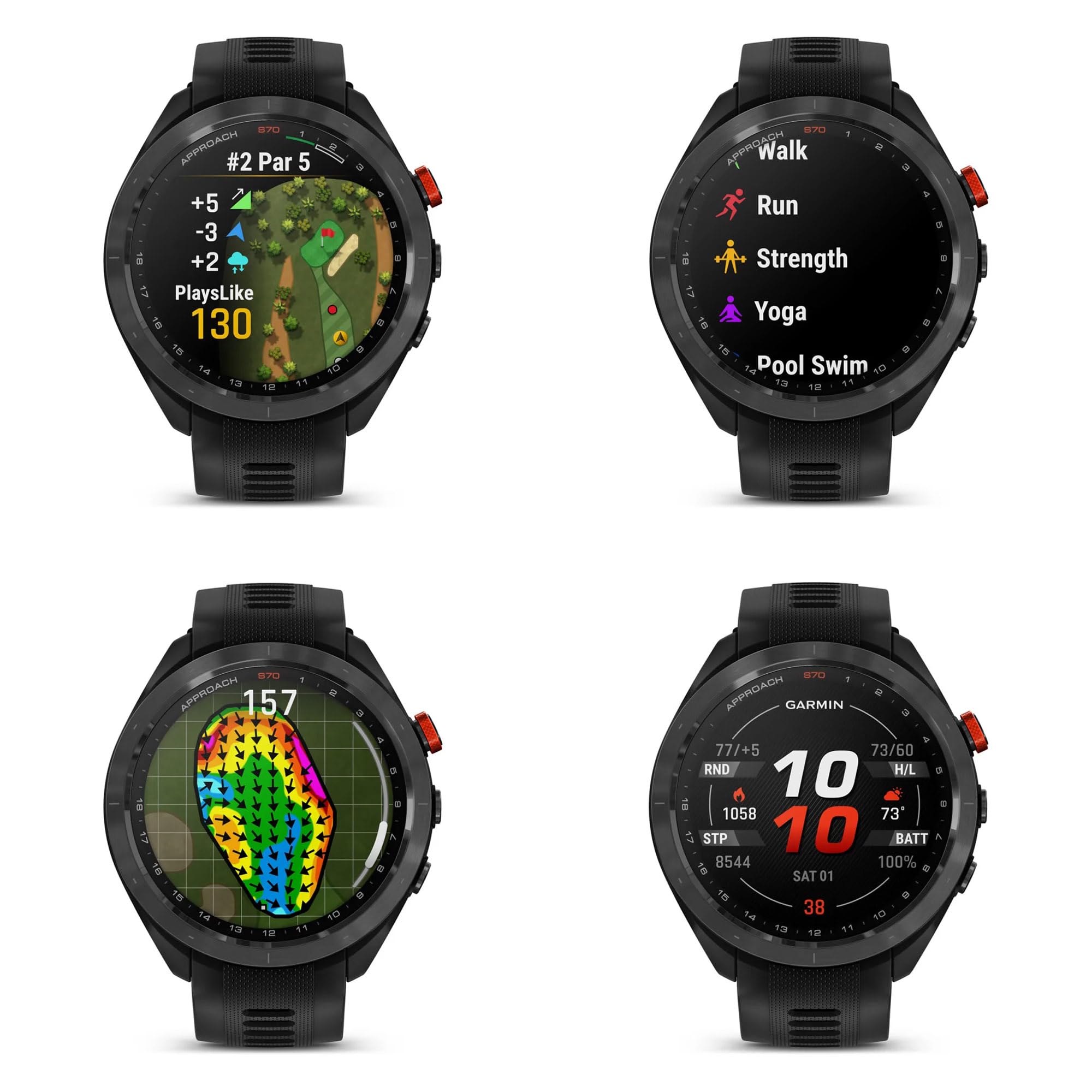 Amazon.com: Garmin Approach S70 47MM Black- Golf GPS Fitness