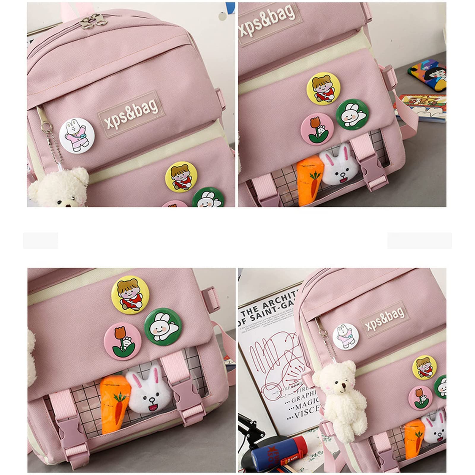 Amazon.co.jp: リュックサックセット、ピンとアクセサリー付き4個