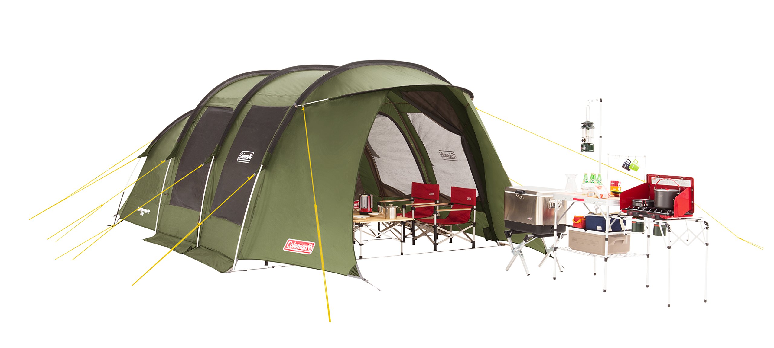 コールマントンネル2ルームハウス LDX オリーブ/サンド スタートパッケージ