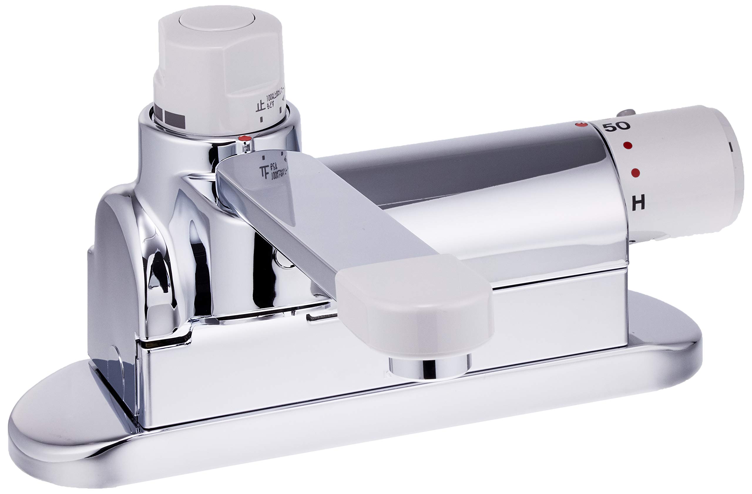 Amazon | KVK ケーブイケー デッキ形定量止水付サーモスタット式混合栓