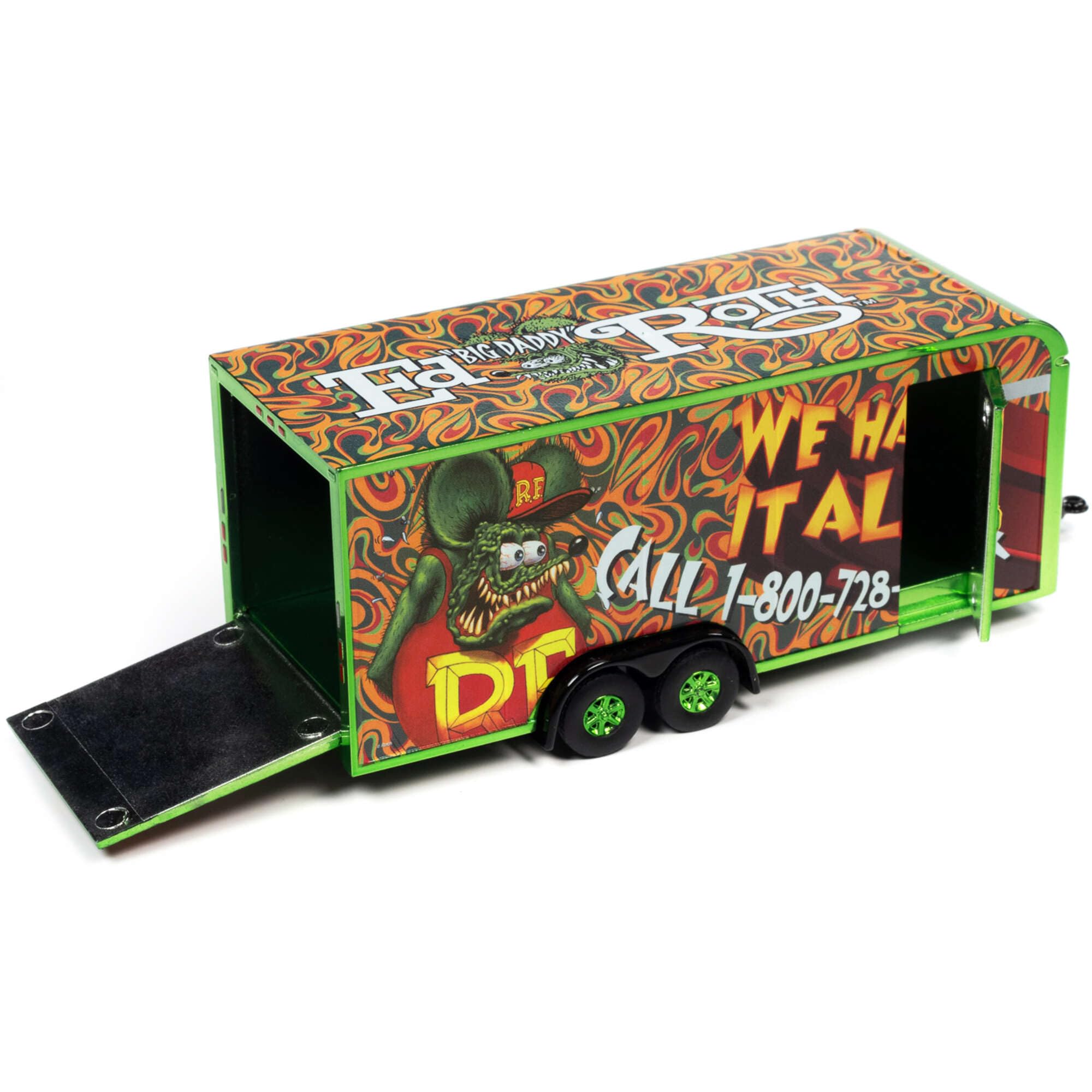 Amazon.com: Auto World - Enclosed Trailer Rat Fink (AWSP106 Hobby