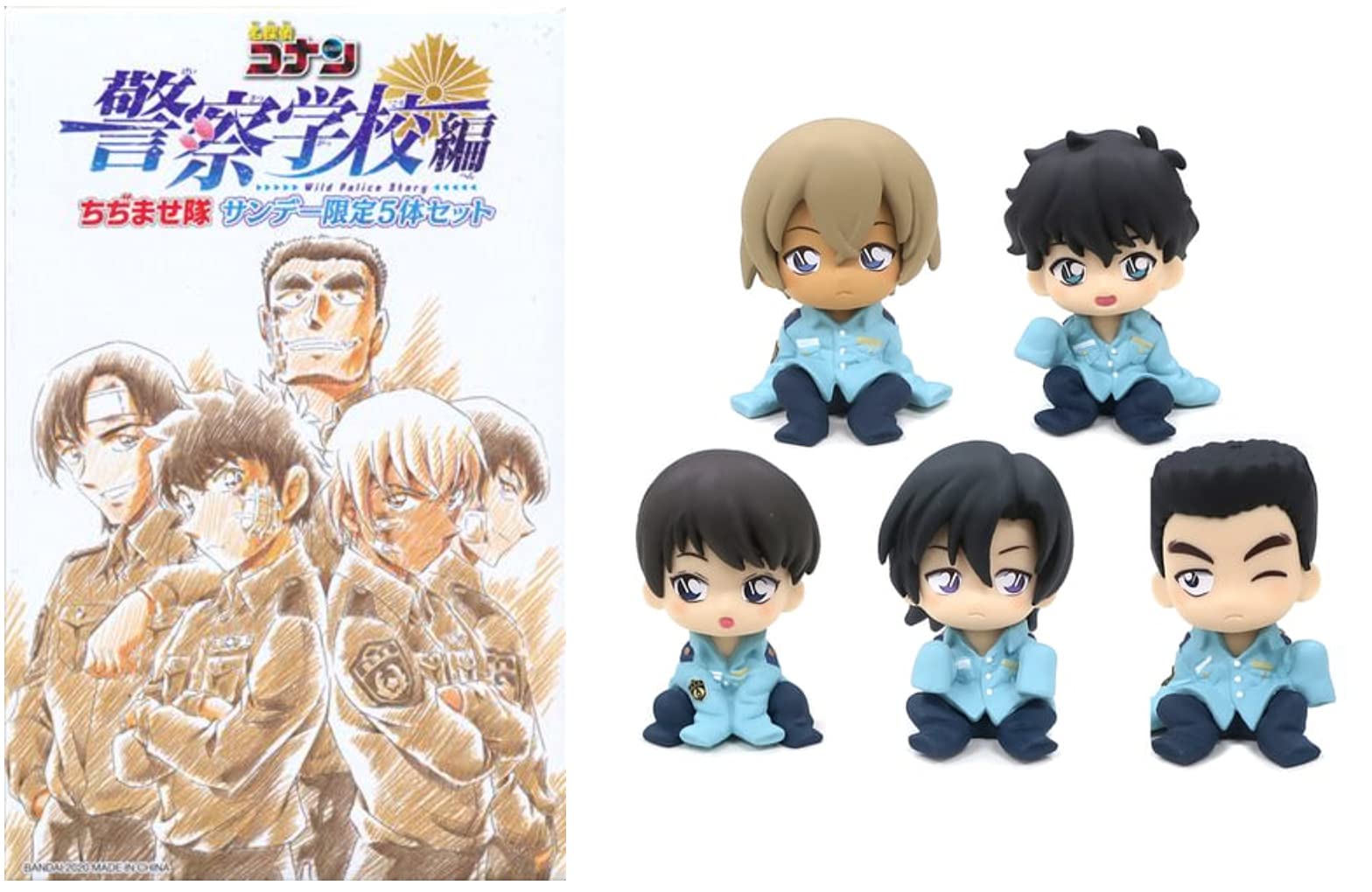 名探偵コナン ちぢませ隊 警察学校組 サンデー 応募者全員サービス 5体
