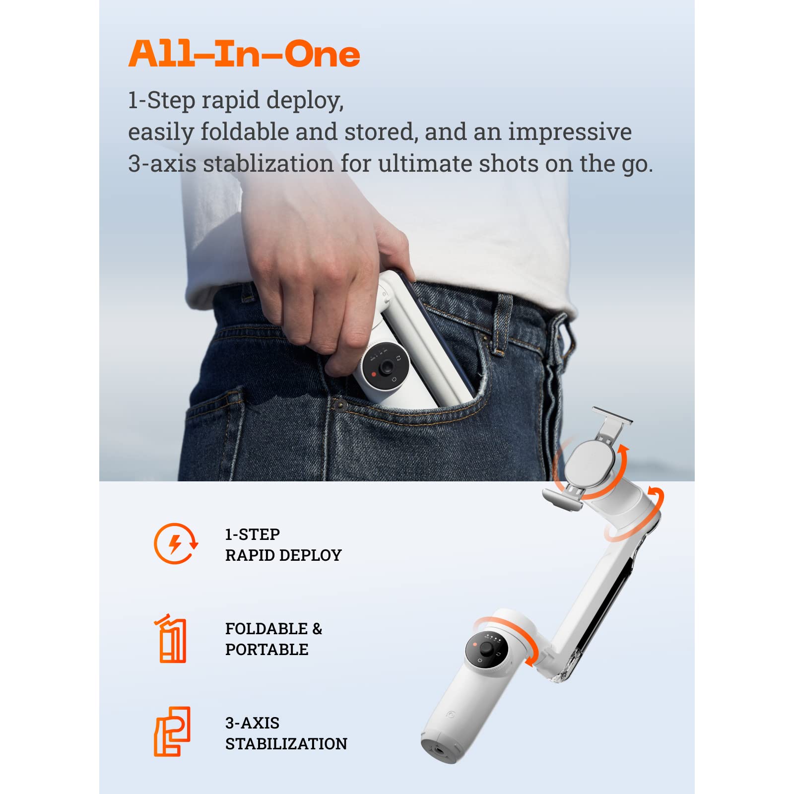 Amazon.com: Insta360 Flow Gimbal Stabilizer for Smartphone