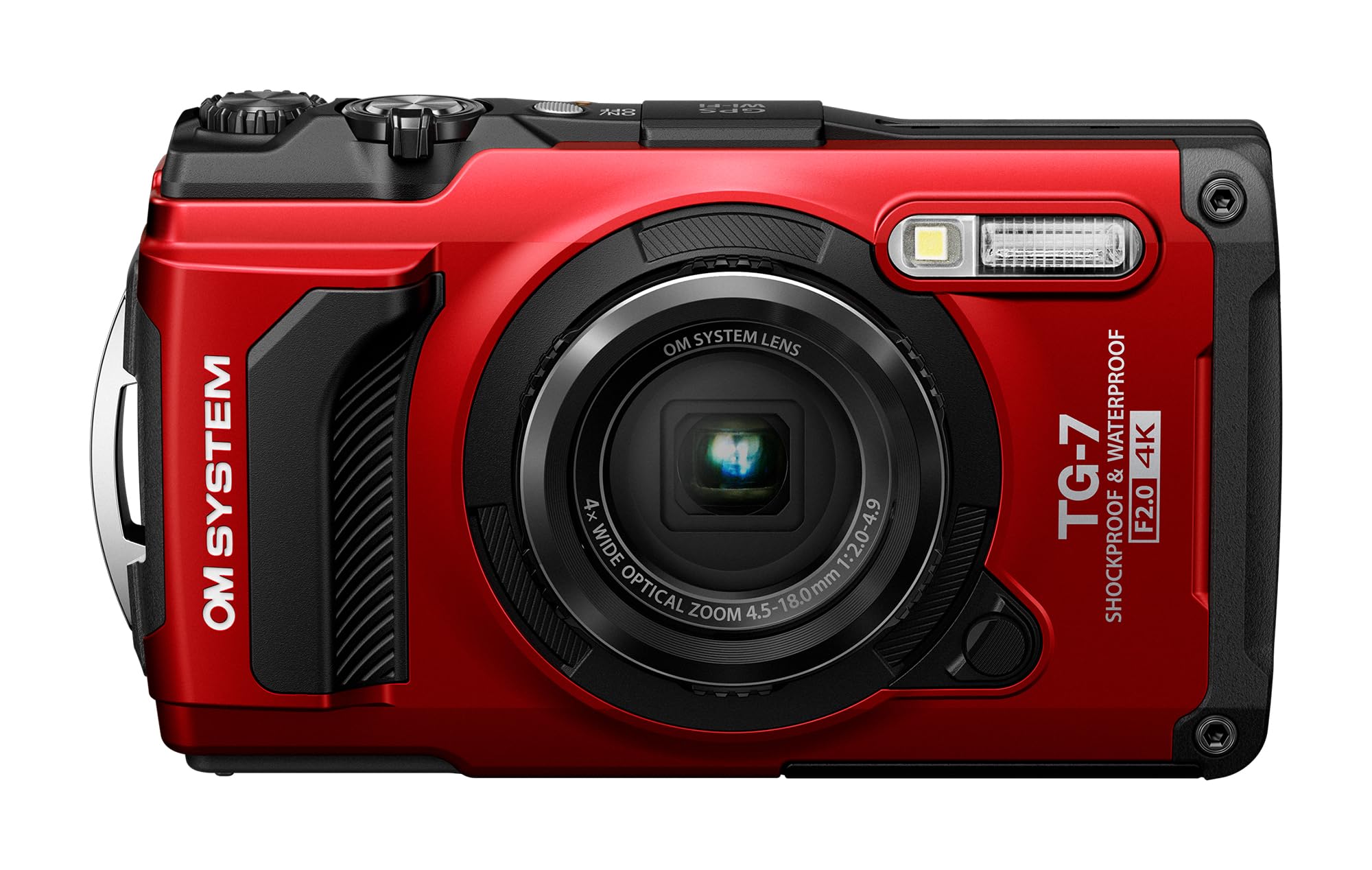 Amazon.co.jp: OM SYSTEM Compact Digital Camera Tough TG-7 Red