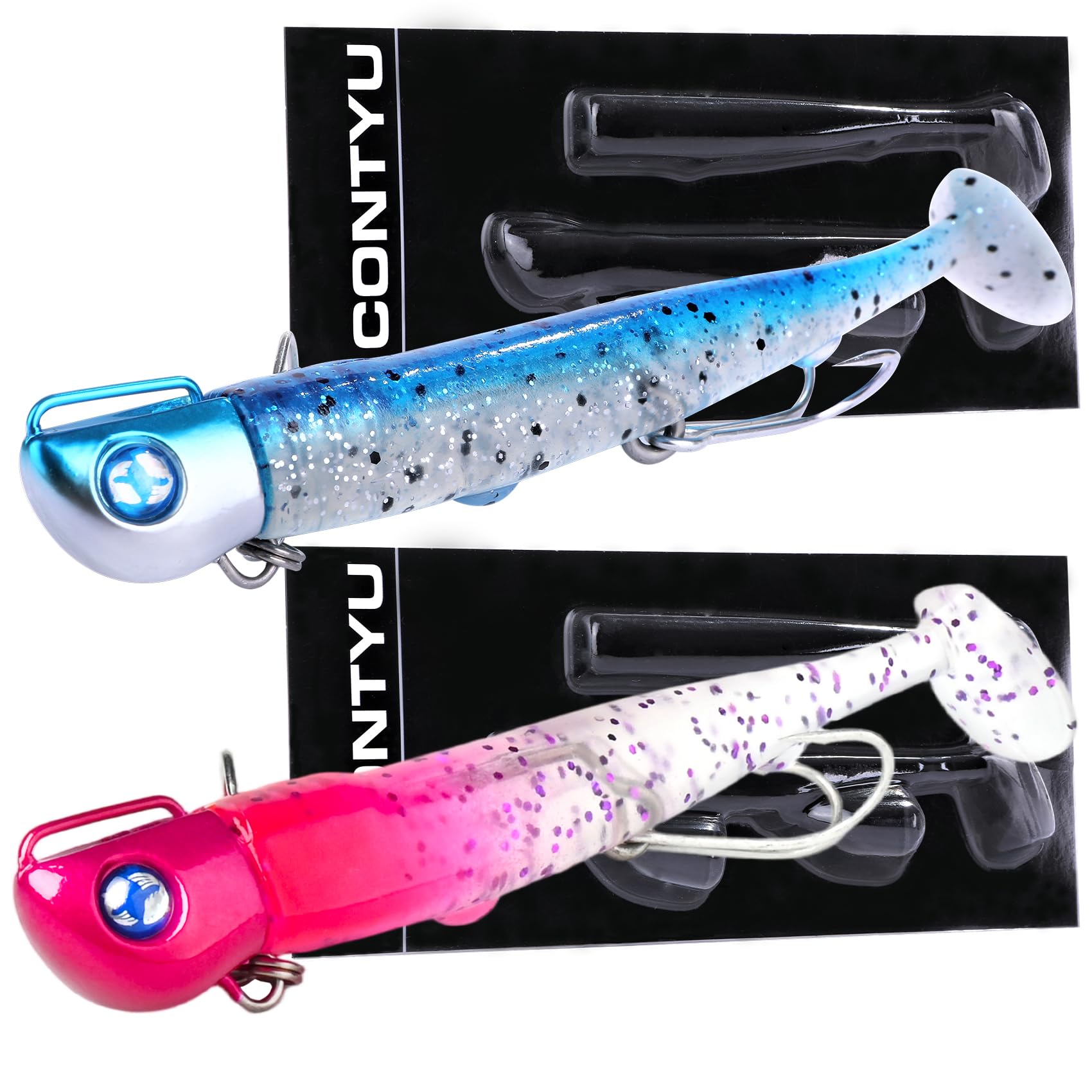 Amazon.co.jp: CONTYU ジグヘッドワーム ヒラメ マゴチ サーフ ワーム