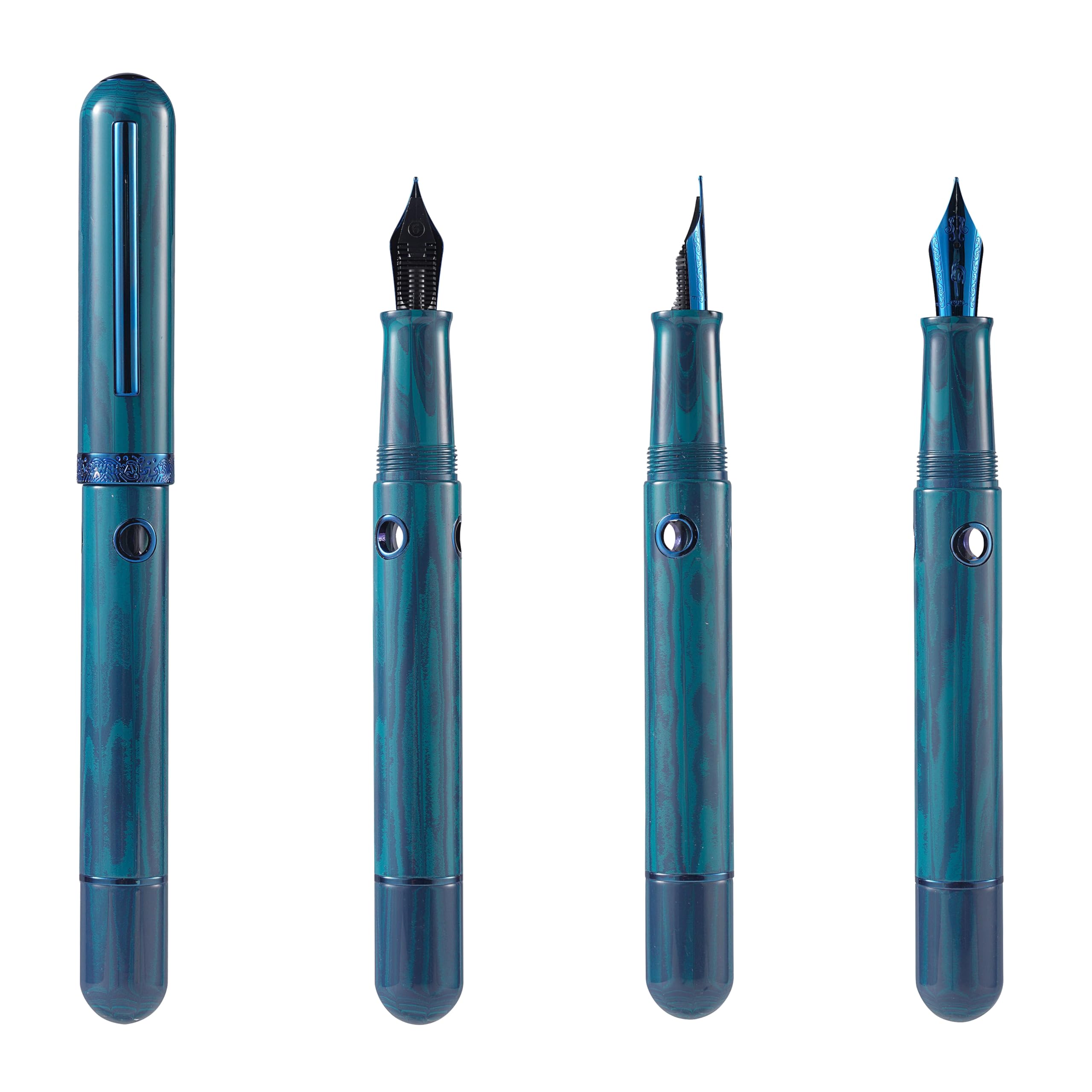 Amazon | Nahvalur Nautilus万年筆(スタブ(1.1mm)、フェローマリン