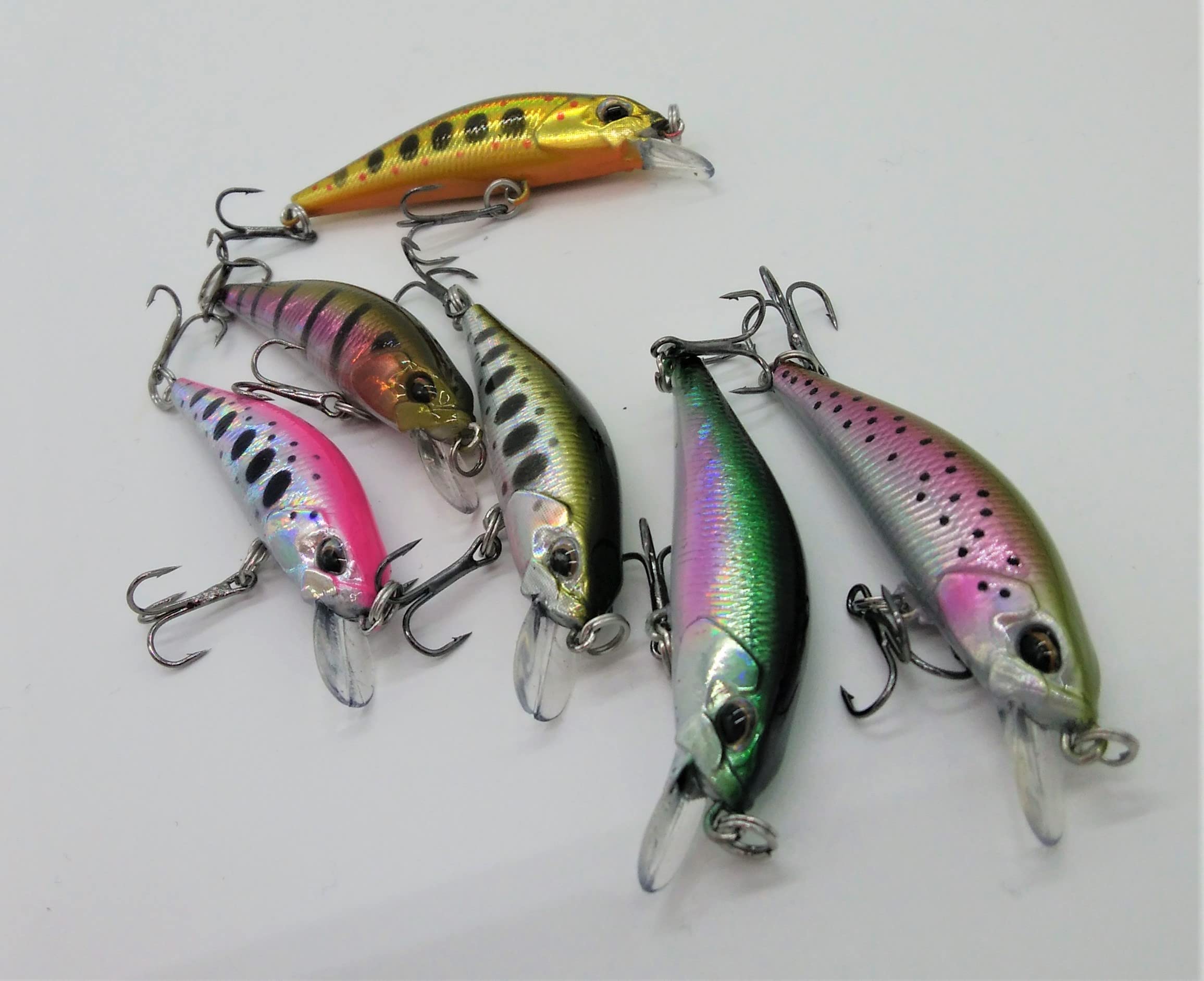 Amazon.co.jp: 【PBルアー】渓流ミノーⅡ シンキング 5g 6色セット