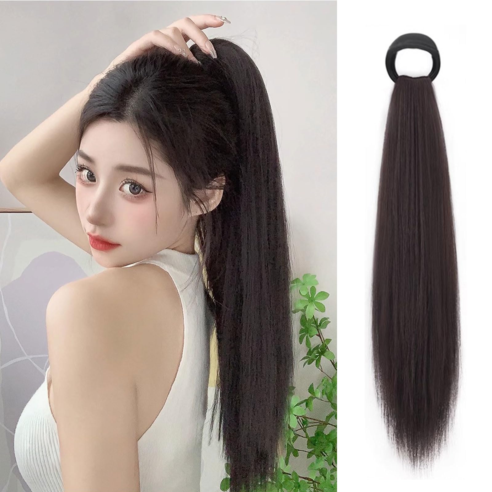 Amazon.co.jp: Sheepyo ポニーテールウィッグ つけ毛 ロング