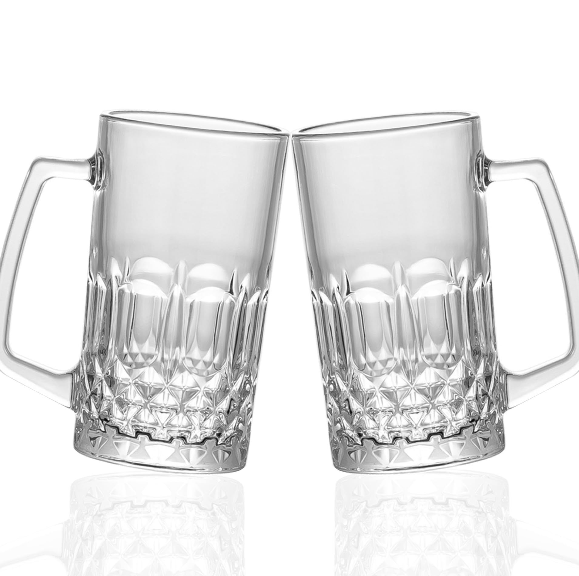 Amazon.co.jp: Desirable ビールジョッキ 2個セット 500ml 耐熱ガラス