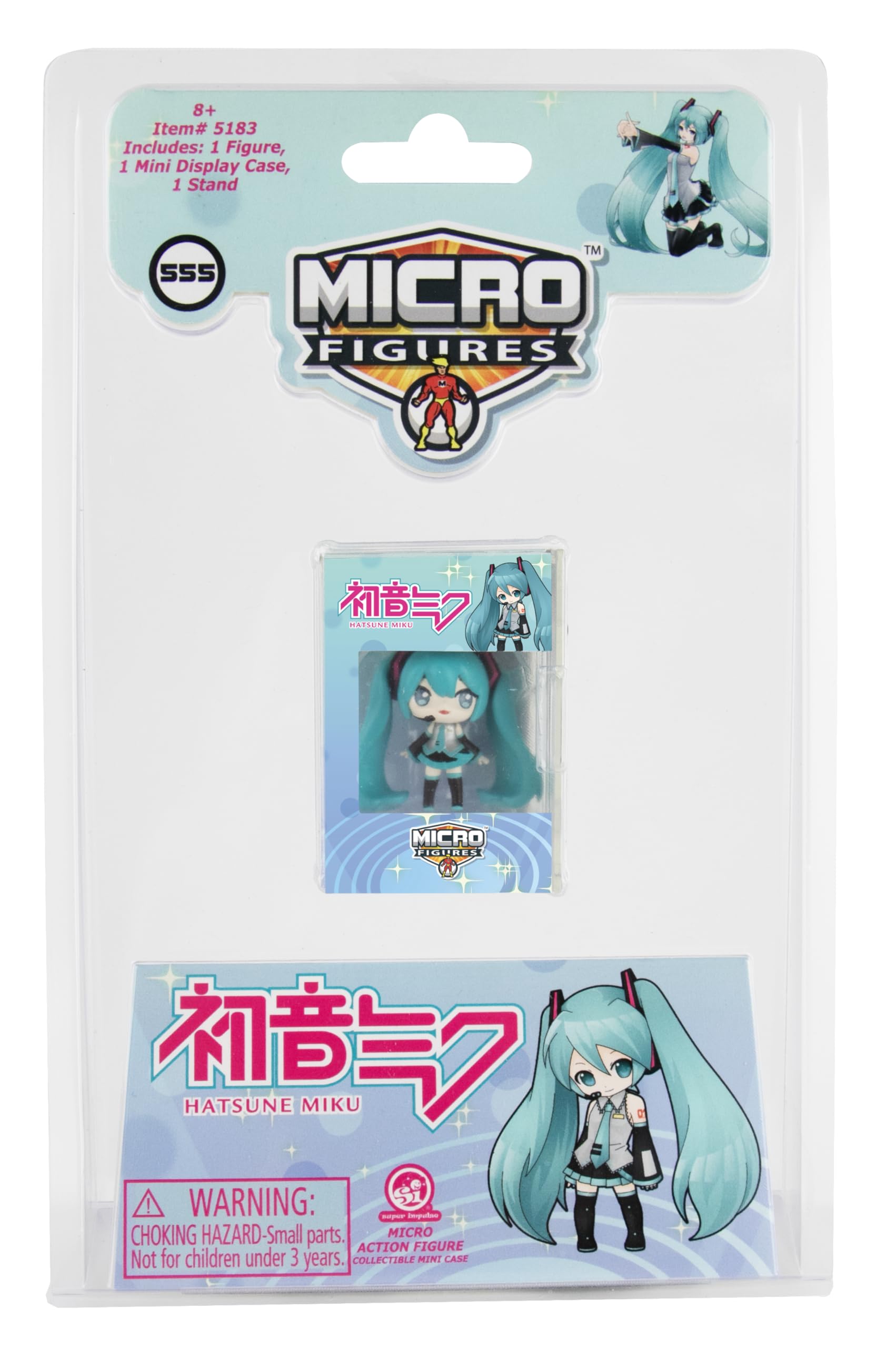 Worlds Smallest Hatsune Miku Micro Figure. Miniature 1.25 inch