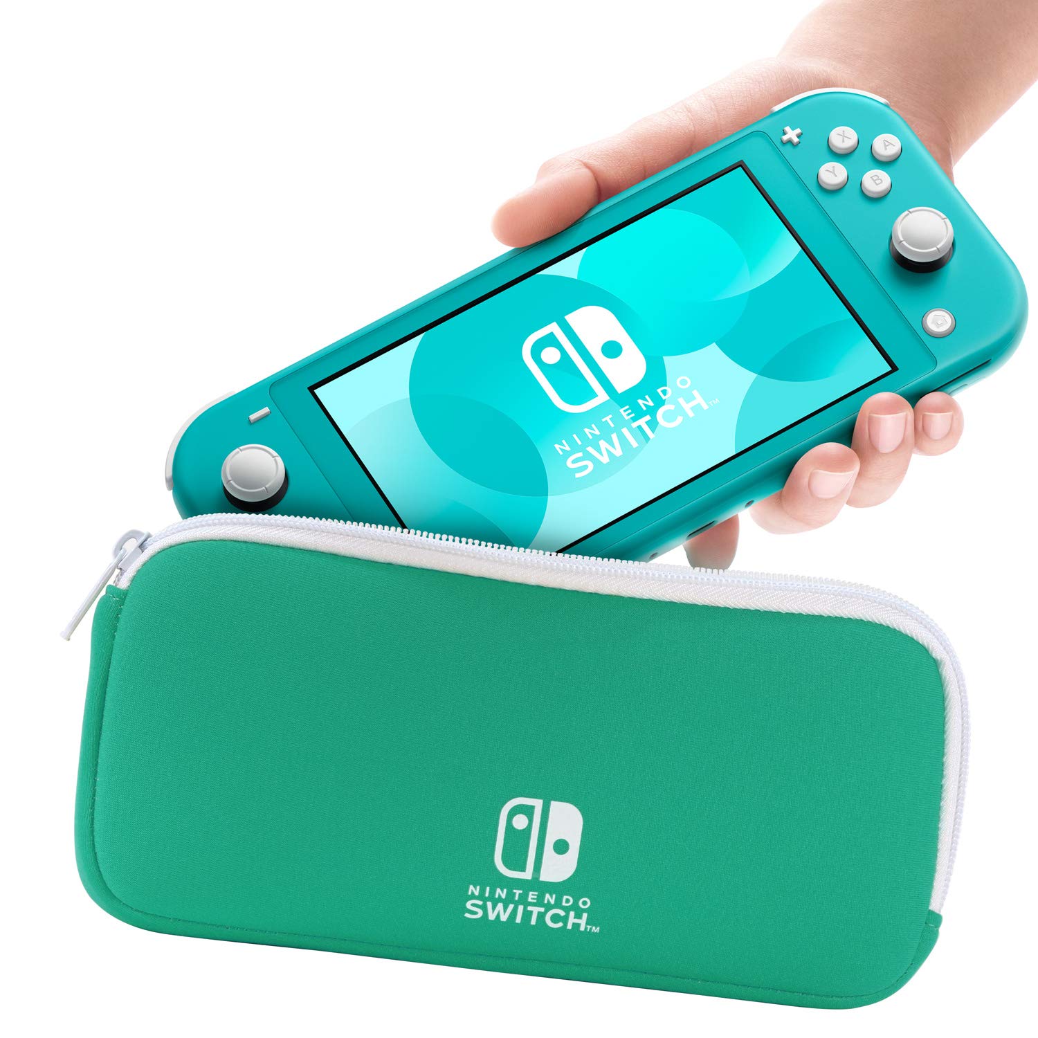 動作確認済み Nintendo Switch Lite ターコイズ ケース付き 動作確認