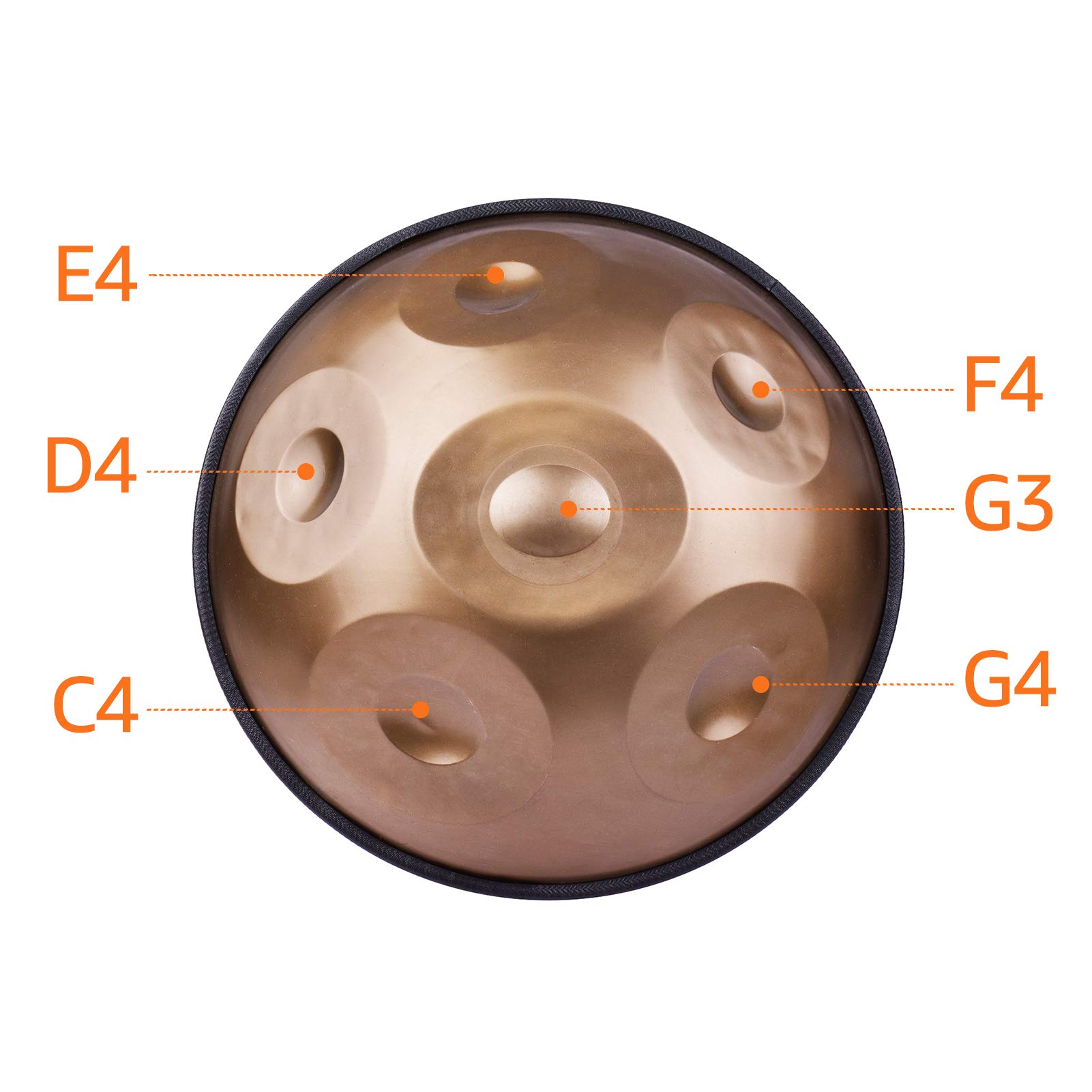 Amazon.co.jp: ZEYUAN ポータブルハンドパン ハンドパン ハンドドラム