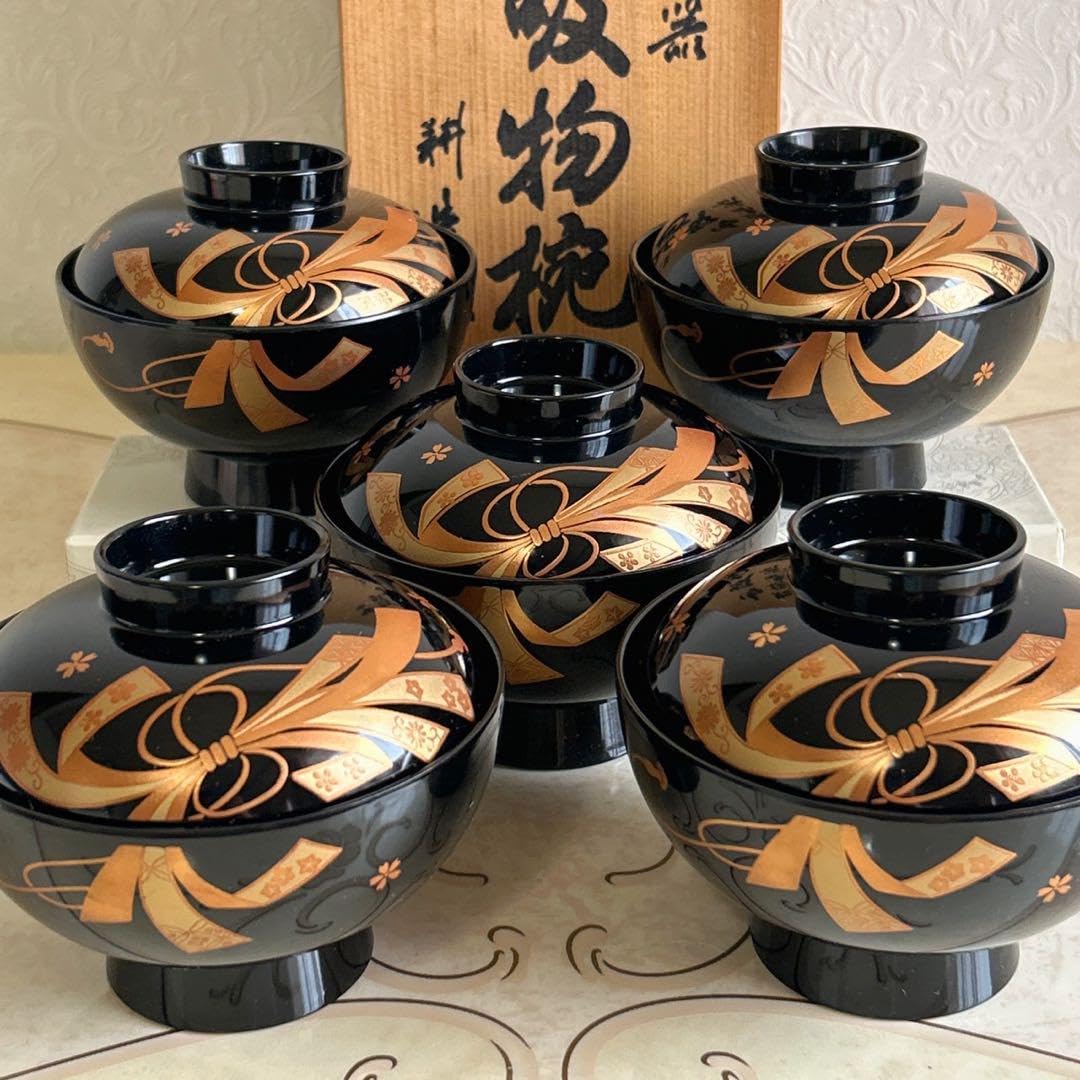 りんどう 輪島塗 汁椀5個セット りんどう様専用 輪島塗 汁椀5個セット
