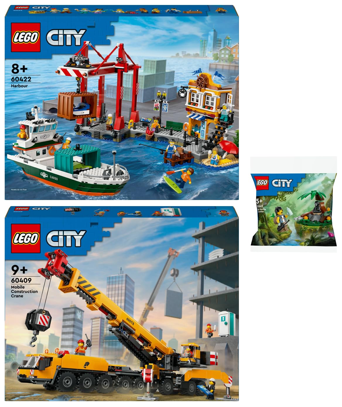 Amazon.com: BRICKCOMPLETE Lego City Set: 60422 Port with Cargo