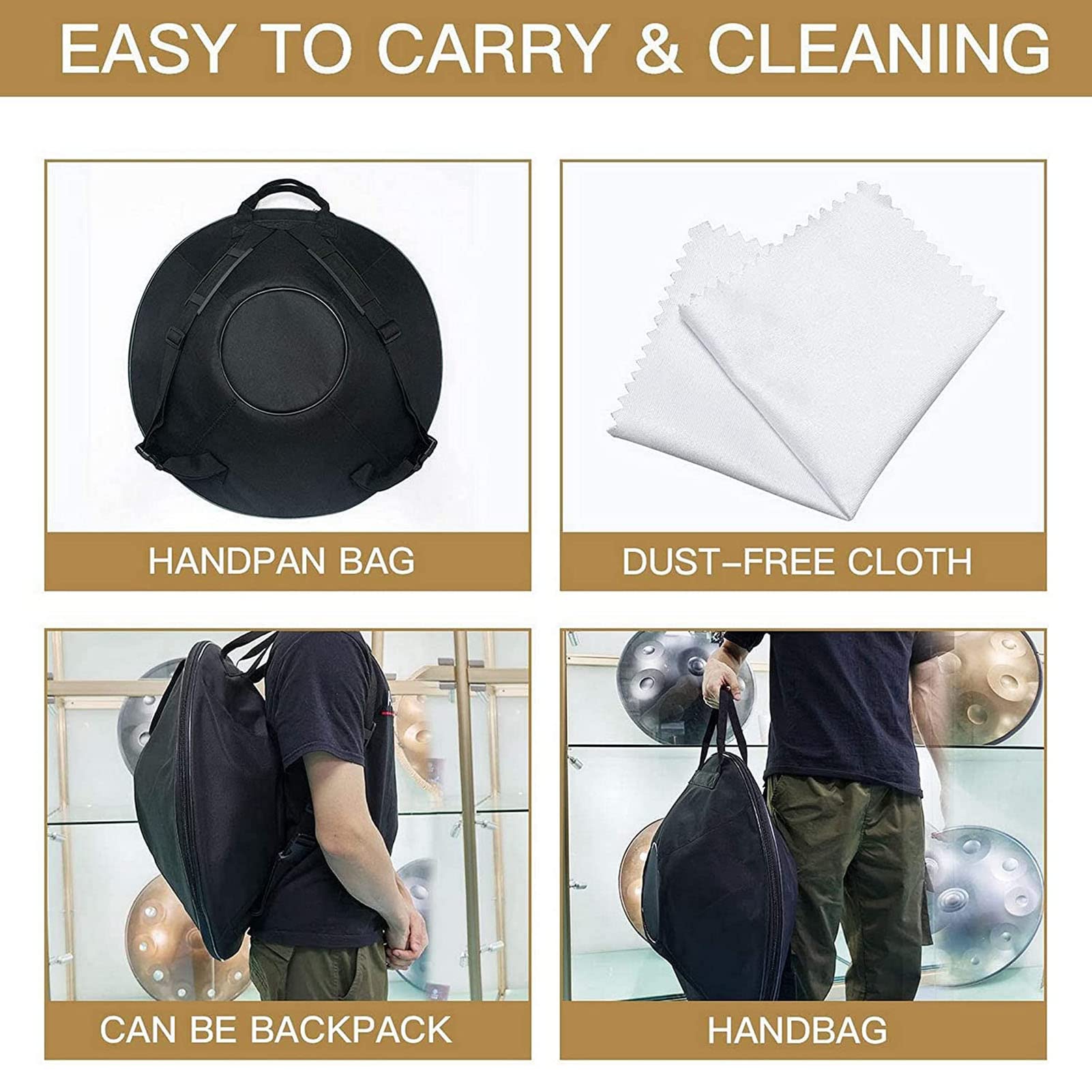 Amazon | ハンドパン Dマイナー 22インチ スチールハンドドラム 10音