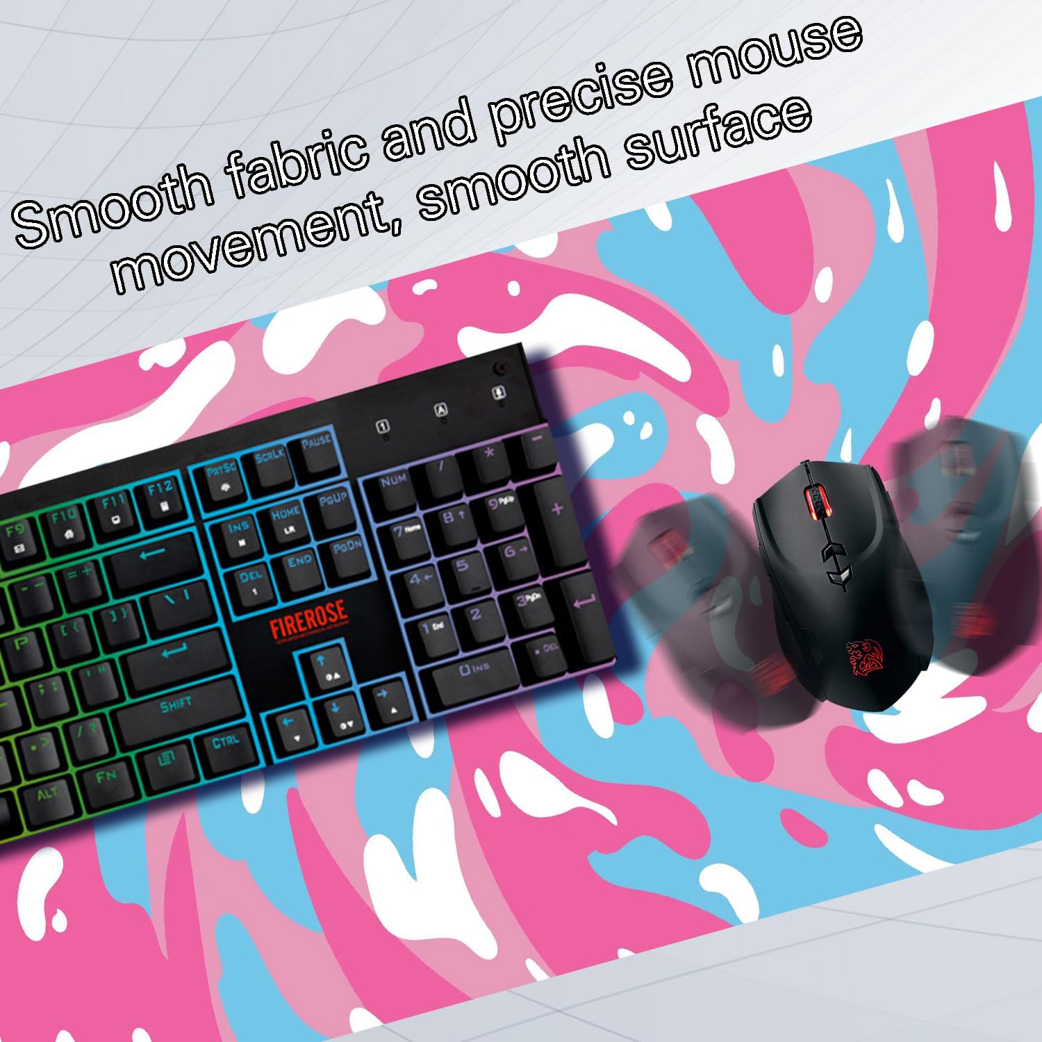 Amazon.com: Fluid Pattern XXL Mouse Pad,Super Thick Waterproof