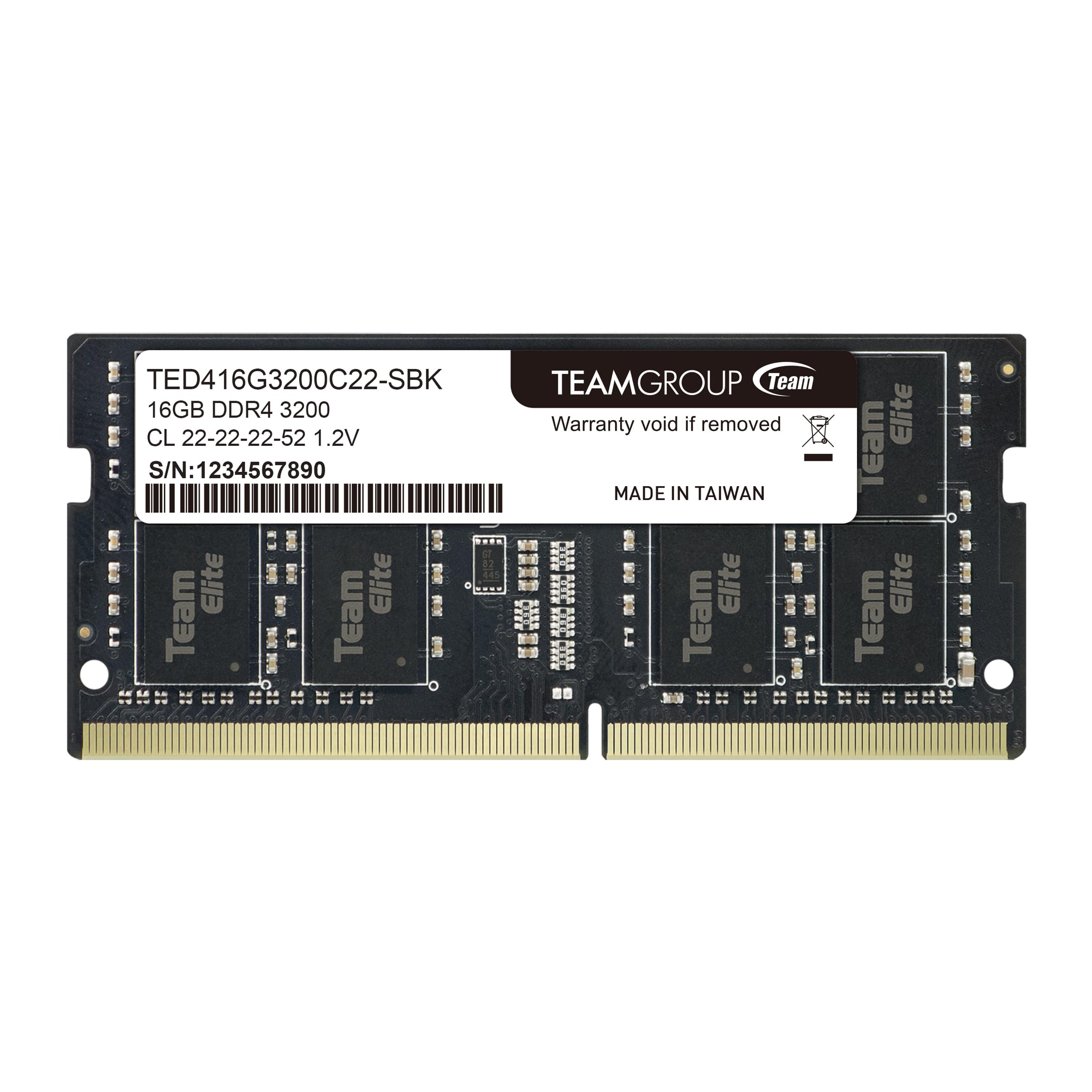 Amazon.co.jp: Memoria SODIMM DDR4 3200 16GB C22 Team Elite