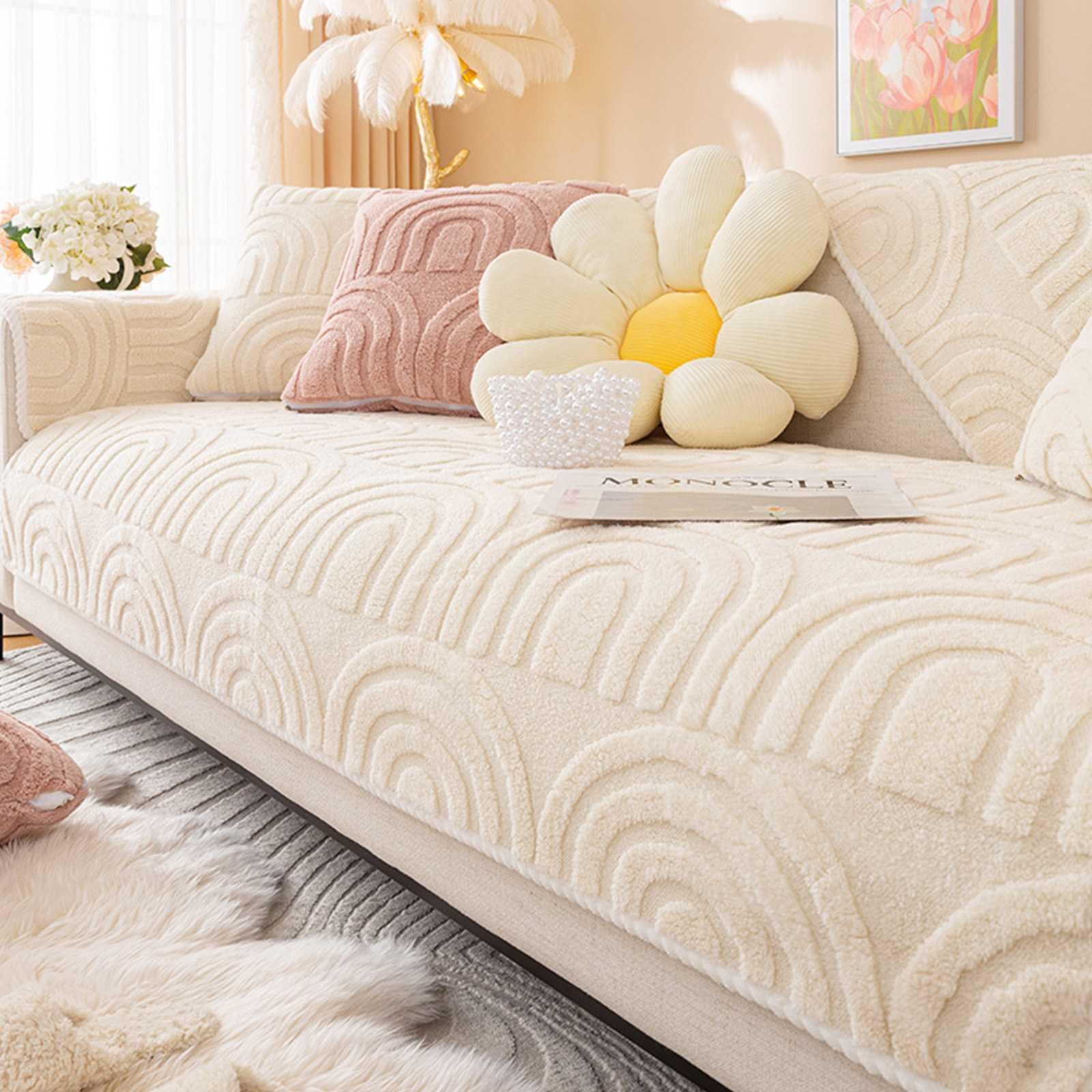 Amazon｜ソファーカバー コットンプラッシュソファーカバー 滑り止め