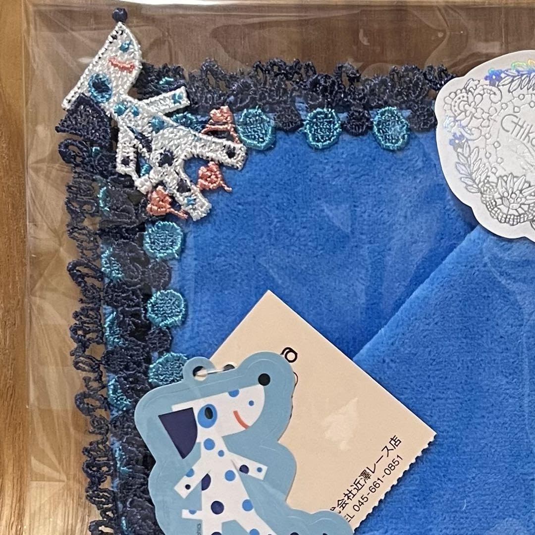 Amazon.co.jp: 近沢レース 近澤レース×ブルーダル タオルハンカチ