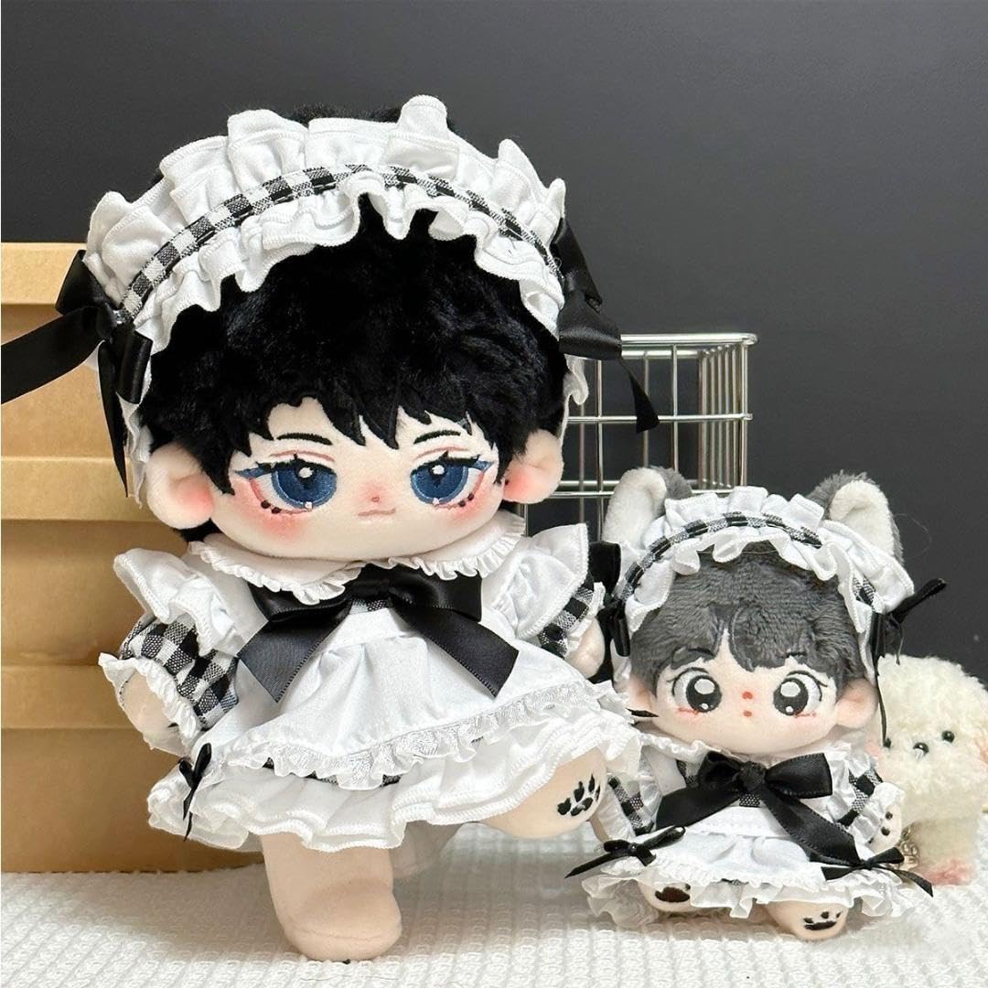 Amazon.co.jp: 着せ替え ぬいぐるみ服 10cm ぬい服 メイド ドレス