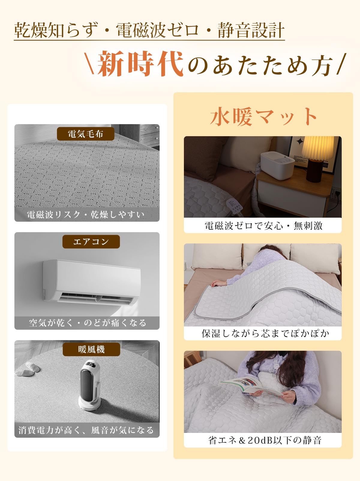 Amazon.co.jp : 温水マット 電気毛布 敷き シングル 115×195cm 【無