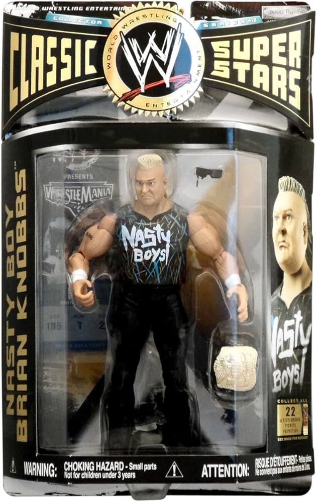 Amazon.com: WWE WWF Classics Series 12 Brian Knobbs (Nasty Boys