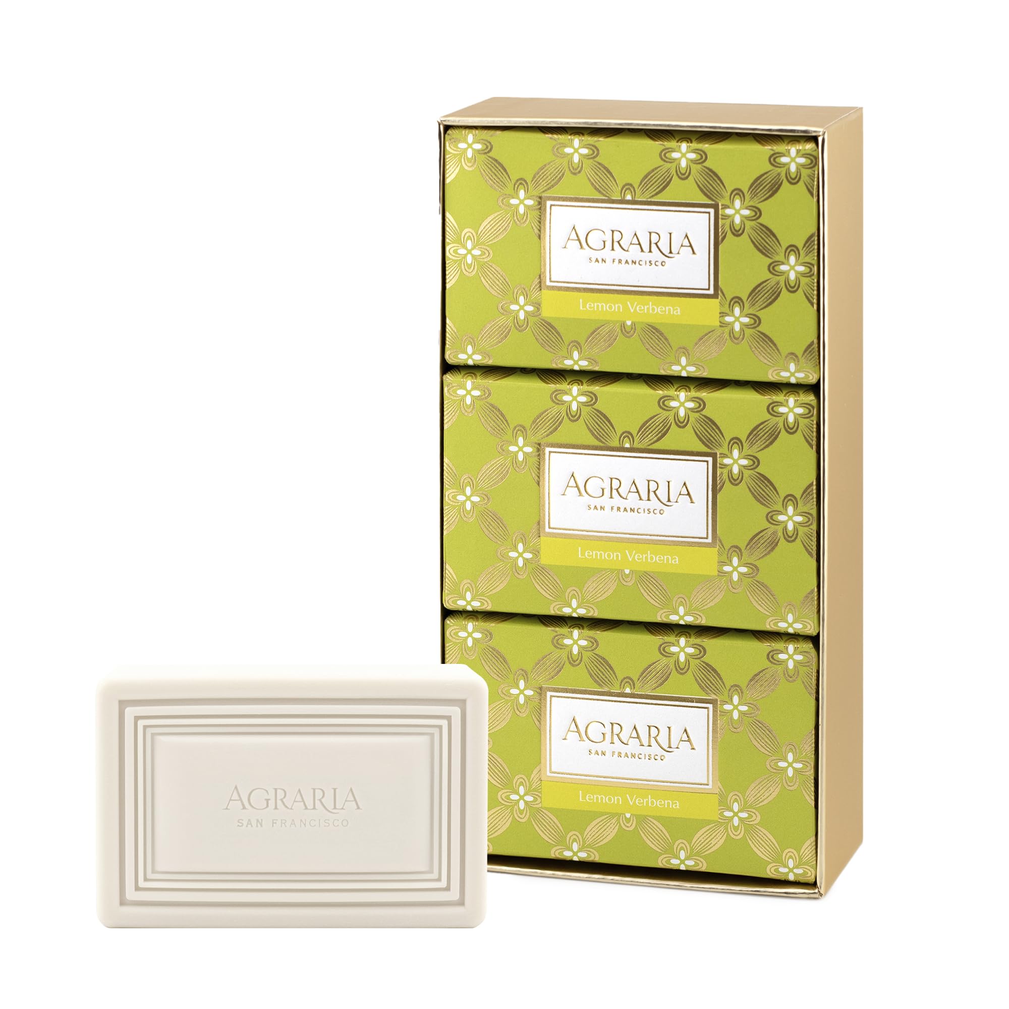 Amazon.com : AGRARIA Luxury Bath Collection Lemon Verbena Bar Soap