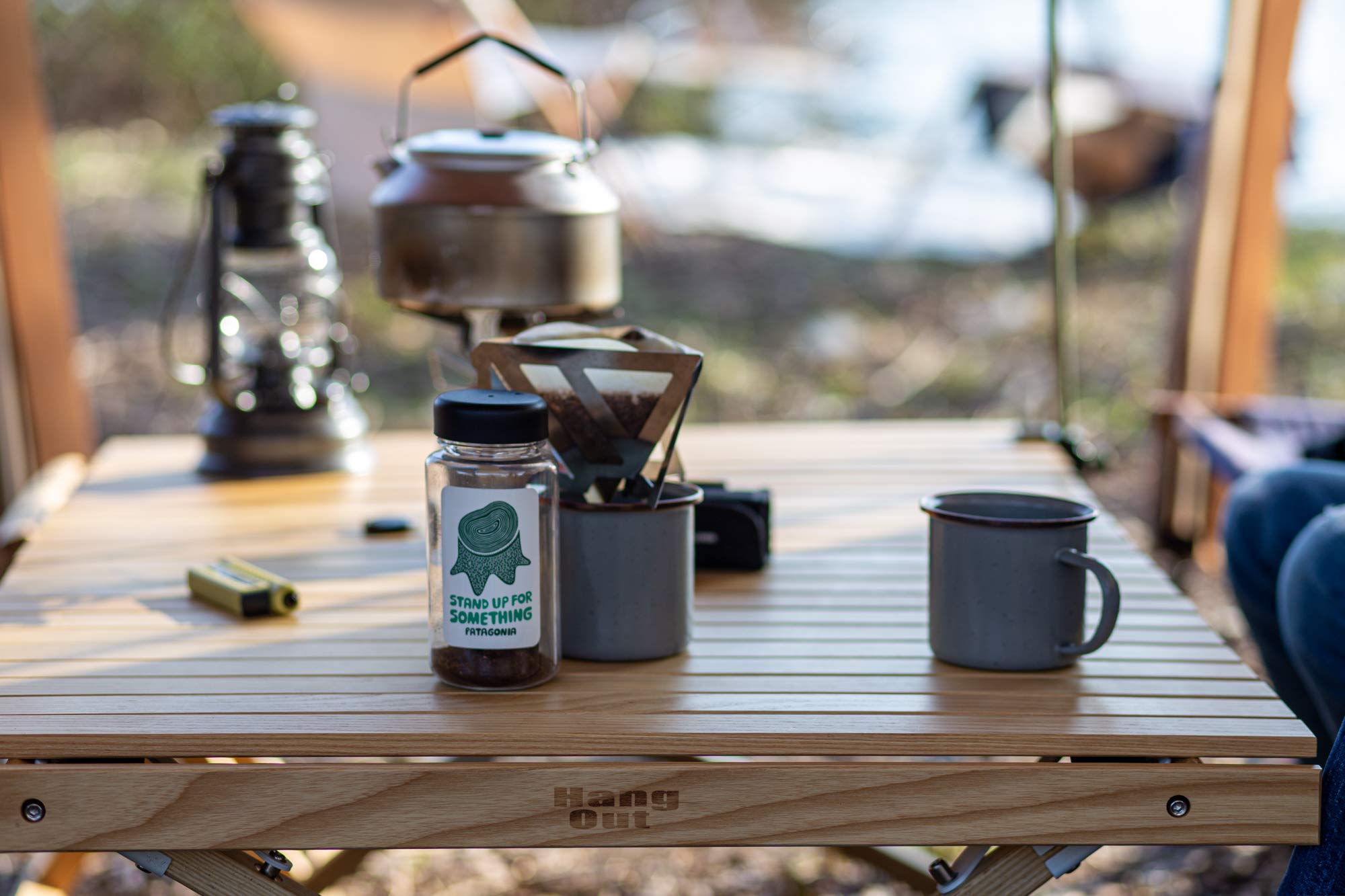 Hang Out キャンプ ウッド ロールテーブル ル アペロウッドテーブル